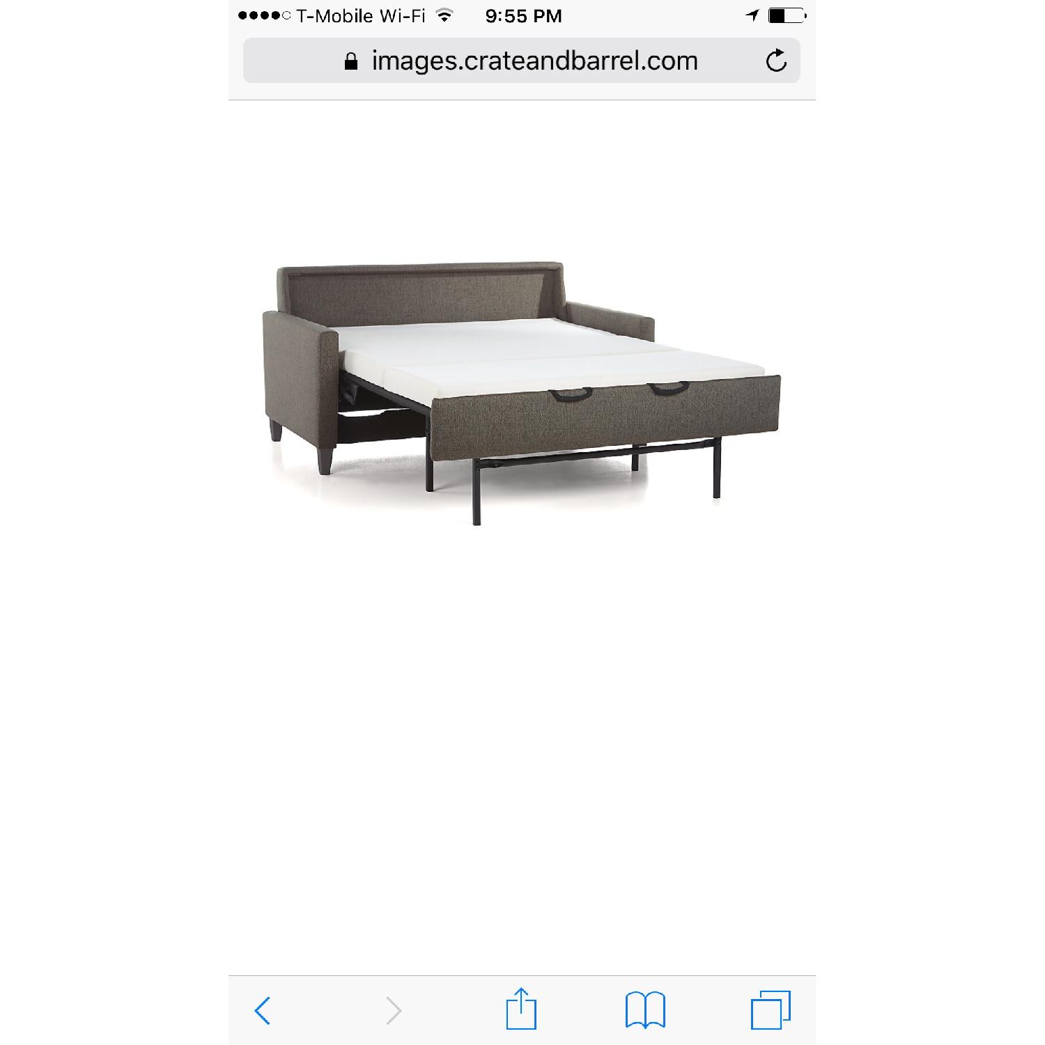 Crate & Barrel Queen Sleeper Sofa - image-10