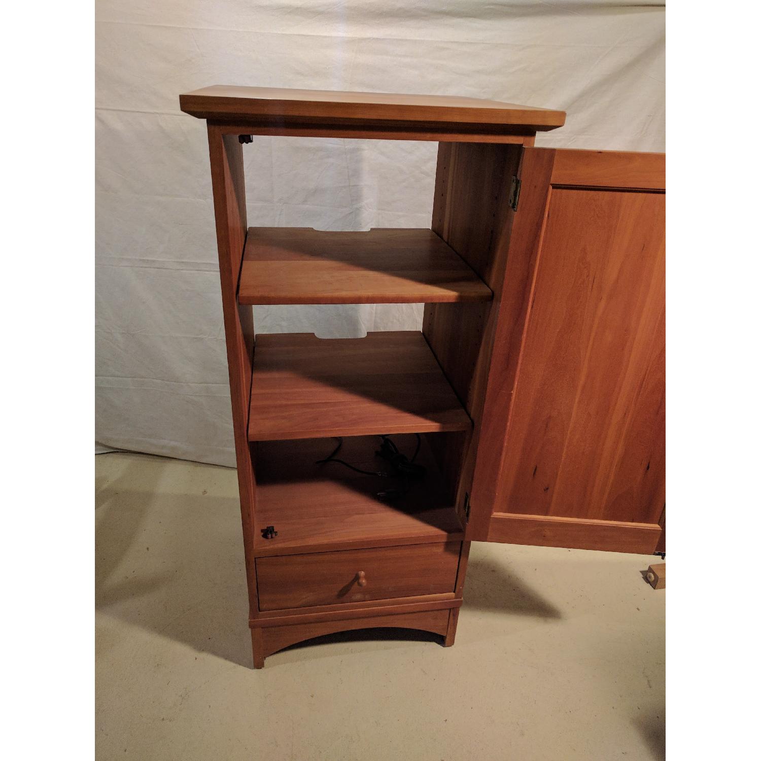 Stickley Cherry Audio Unit w/ Wood Door - image-3
