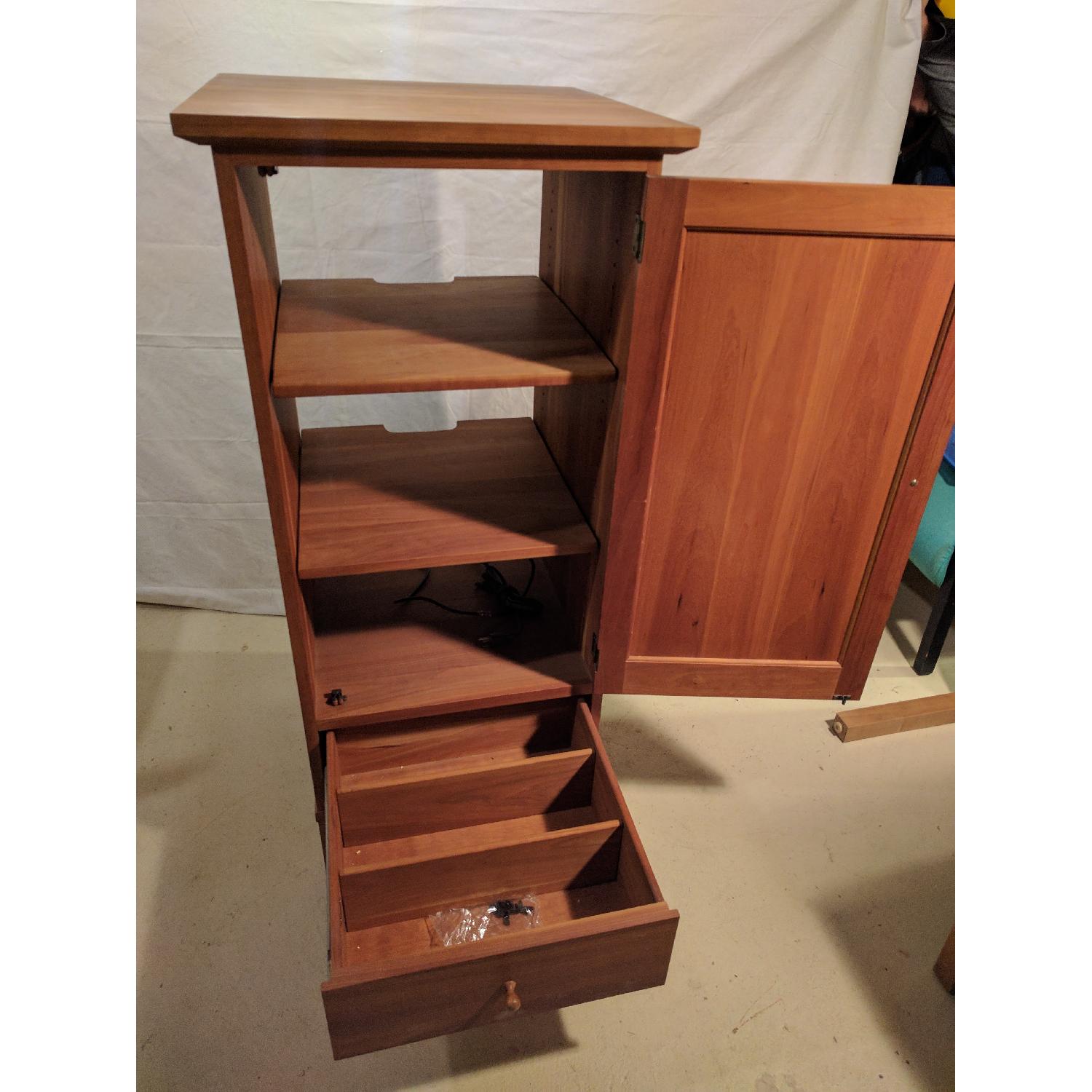 Stickley Cherry Audio Unit w/ Wood Door - image-4