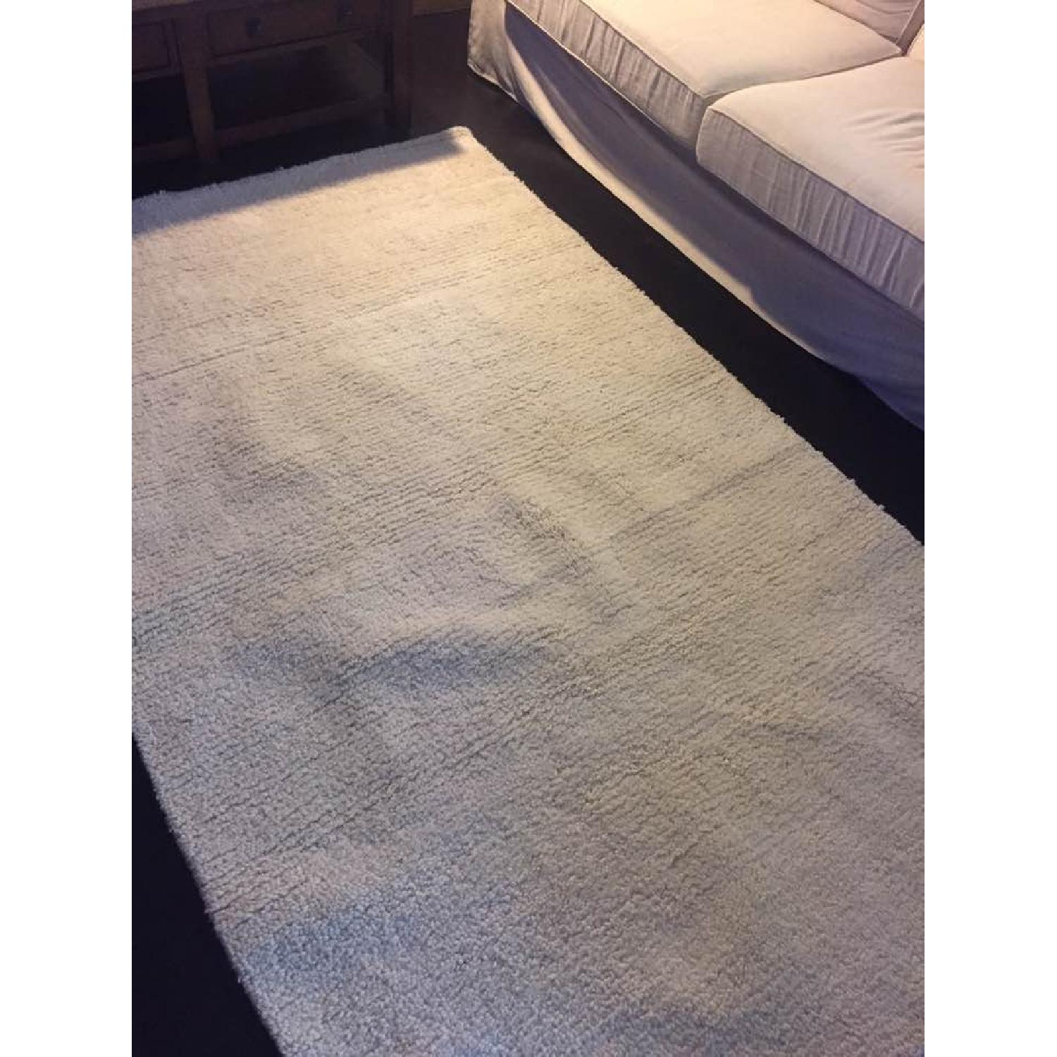 Pottery Barn Ivory Dalton Shag Rug - image-3