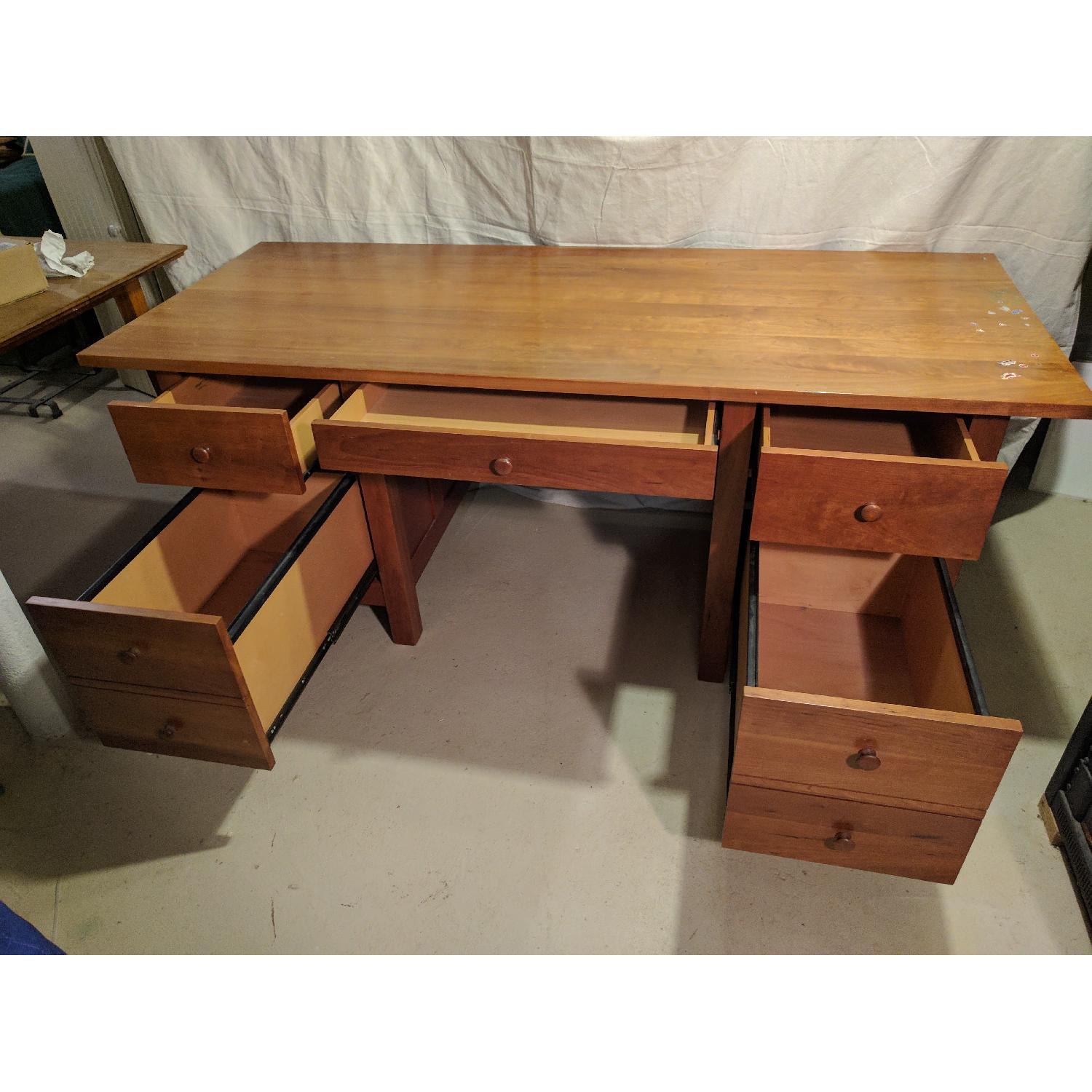 Maine Craftsman Custom Made Solid Cherry Desk - image-2