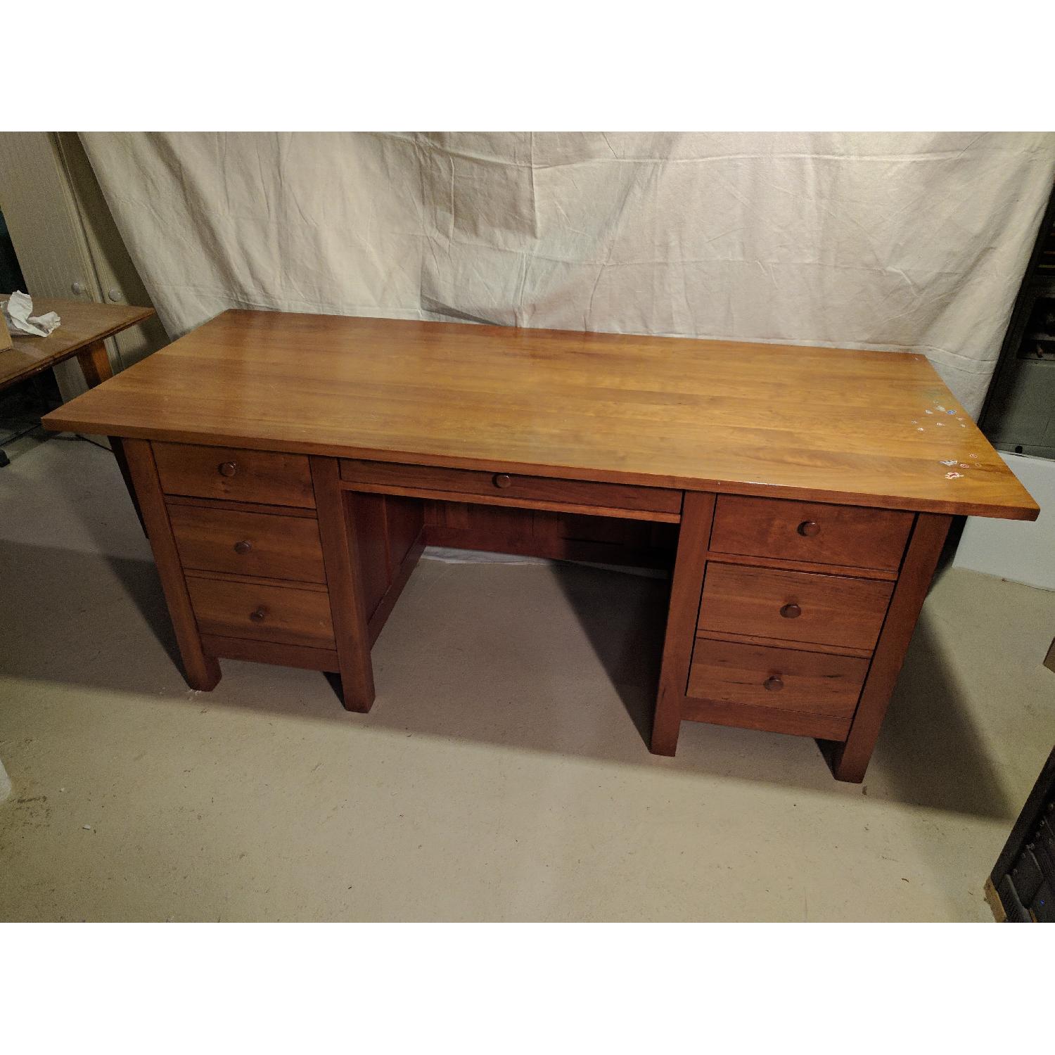 Maine Craftsman Custom Made Solid Cherry Desk - image-3