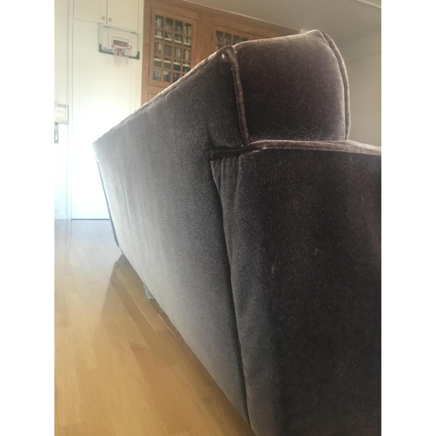 Classic Sofa Brown Mohair Sofa - image-2
