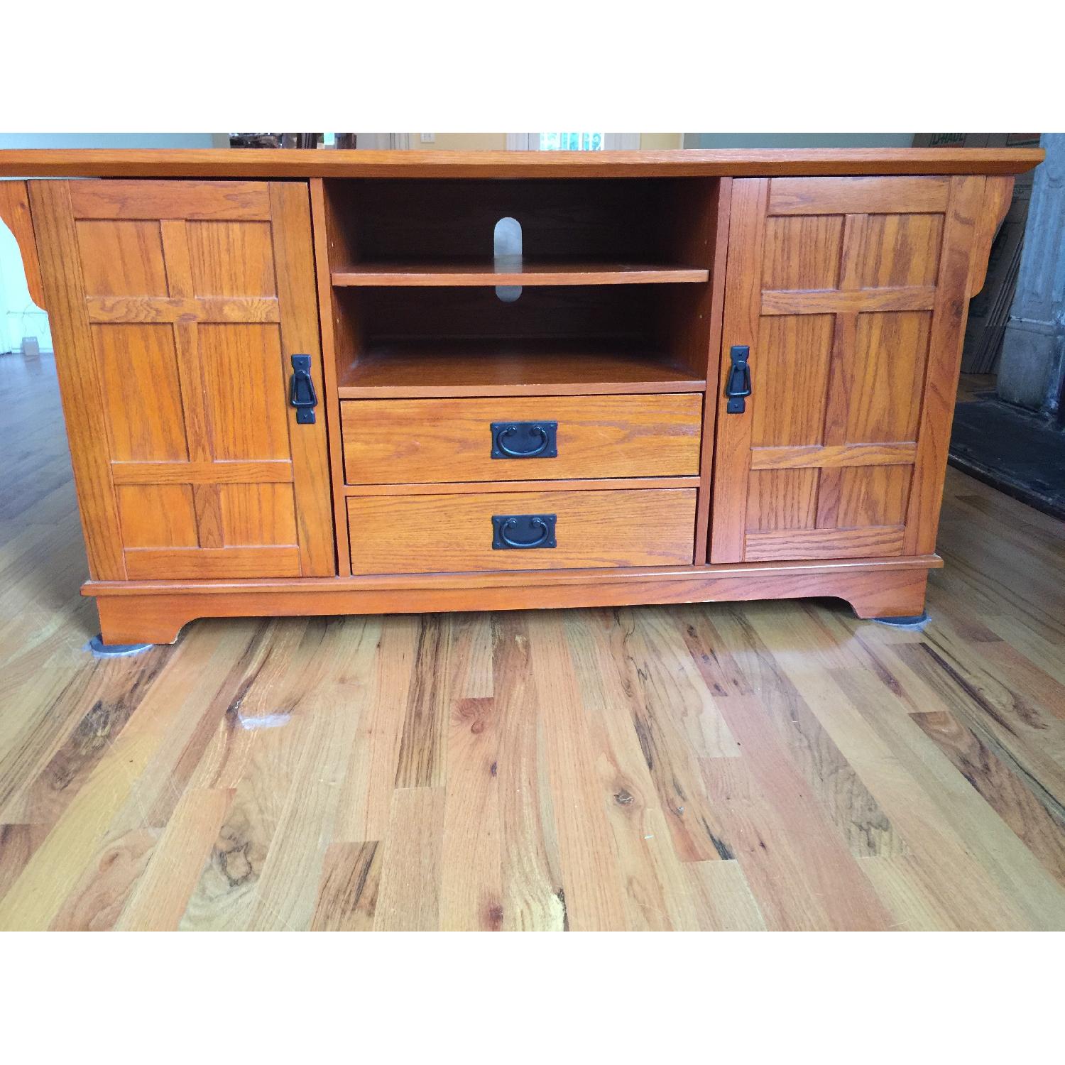 Wood Media Cabinet - image-1