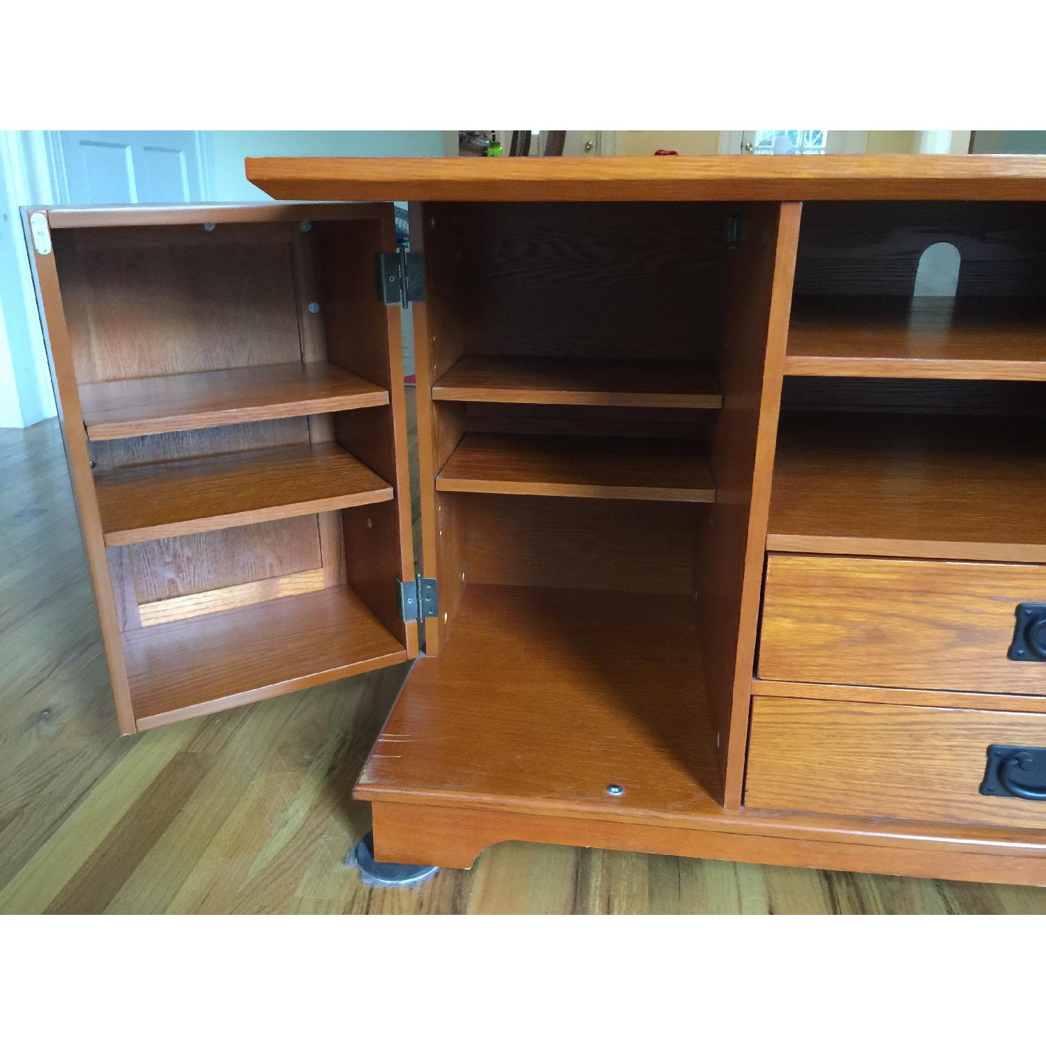 Wood Media Cabinet - image-2