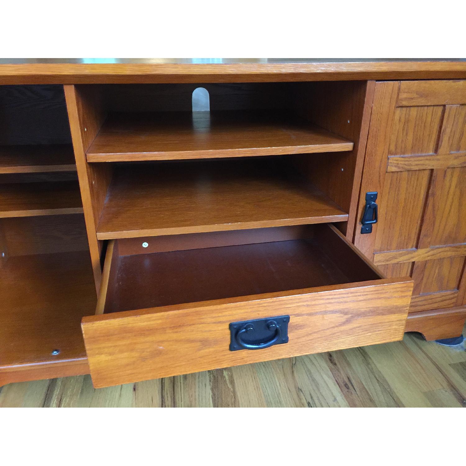 Wood Media Cabinet - image-3