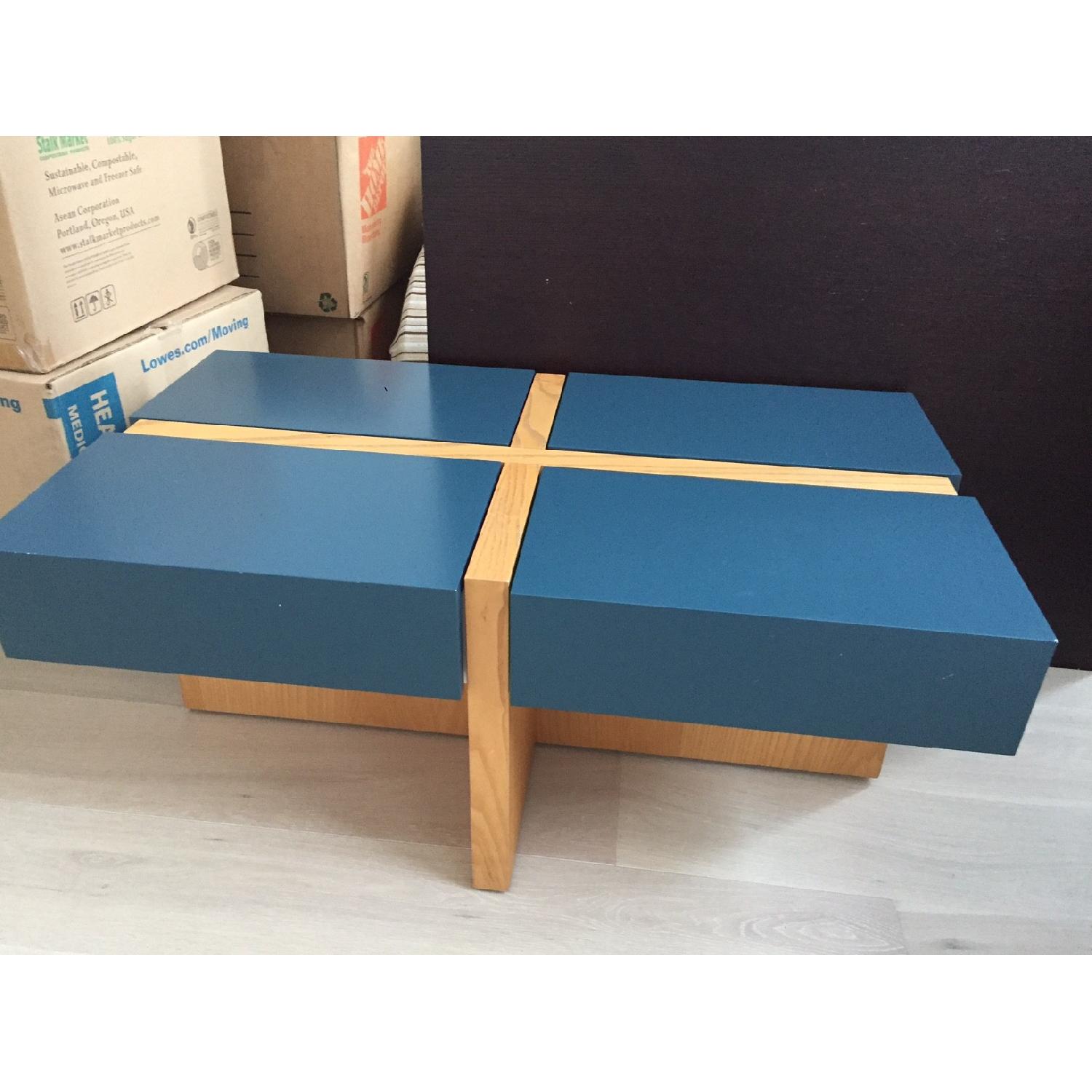 Wonk Furniture Mod Quad Wood & Lacquer Coffee Table - image-2