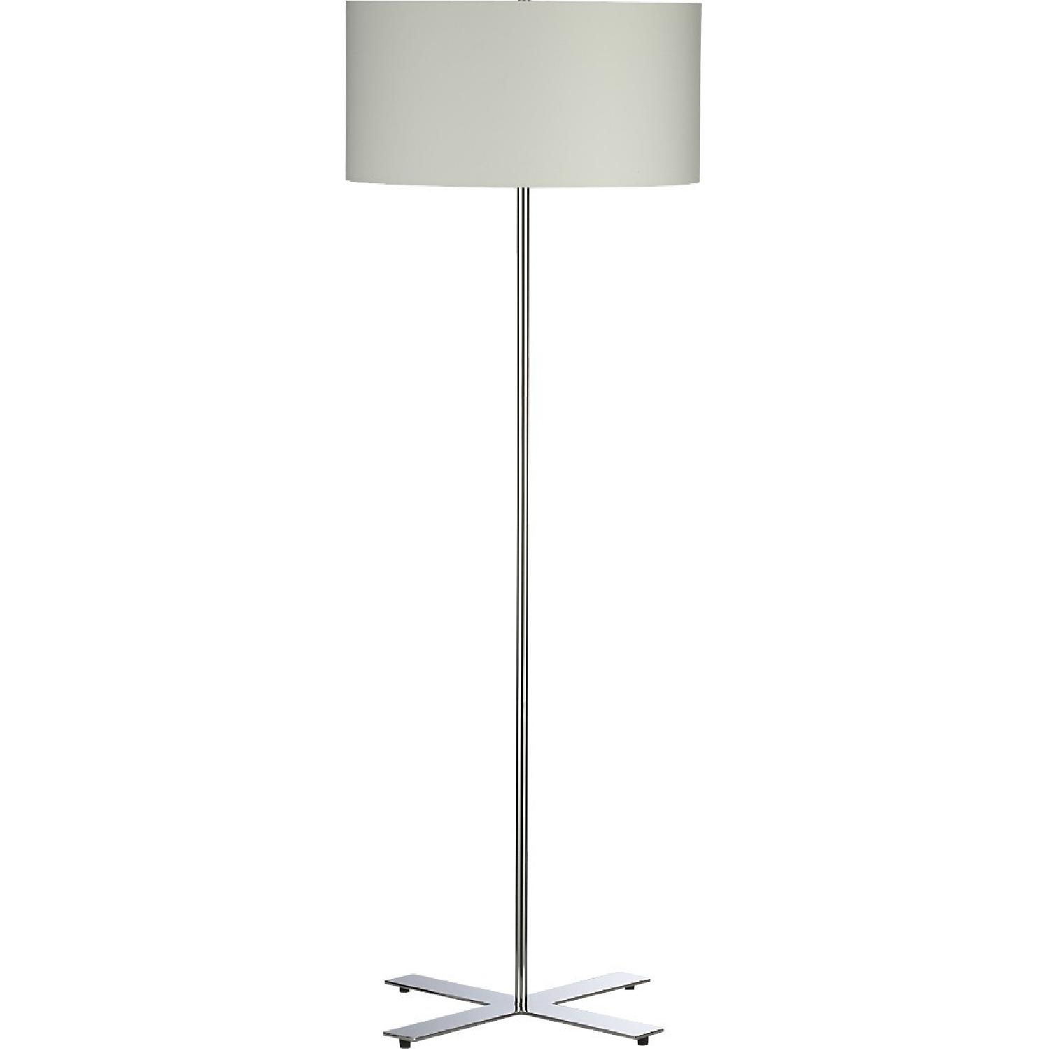 CB2 X Base Chrome Floor Lamp - image-0