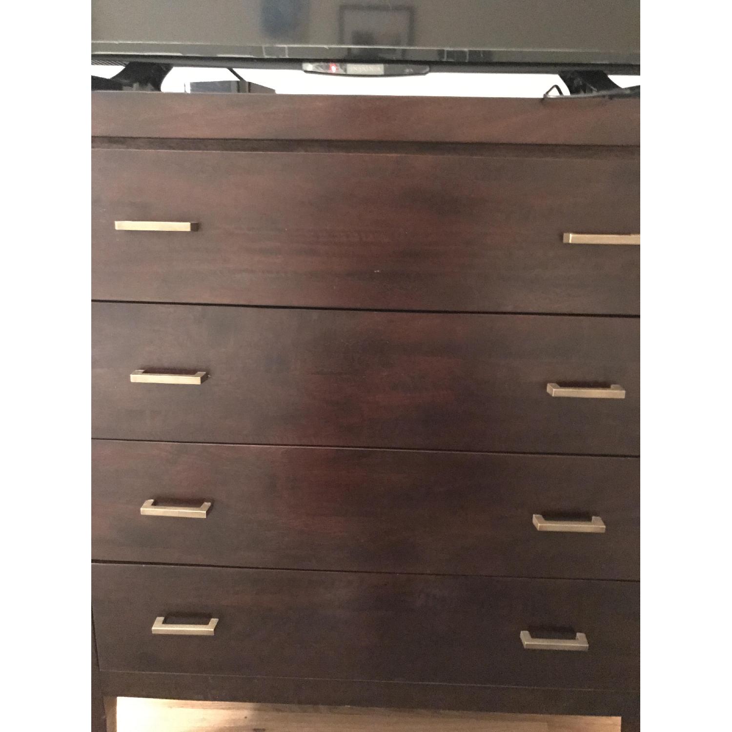 Crate & Barrel Dawson II Clove 4-Drawer Chest - image-3