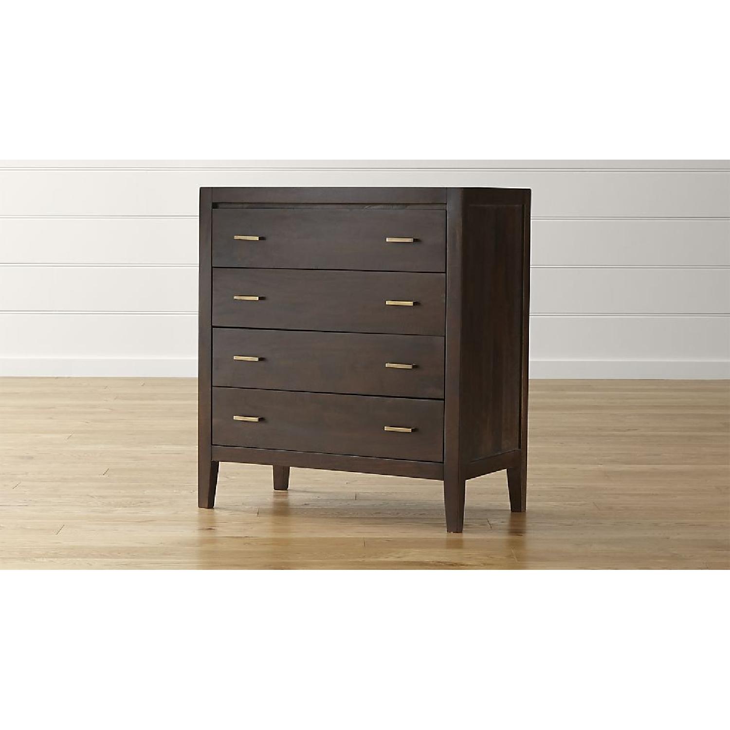 Crate & Barrel Dawson II Clove 4-Drawer Chest - image-7