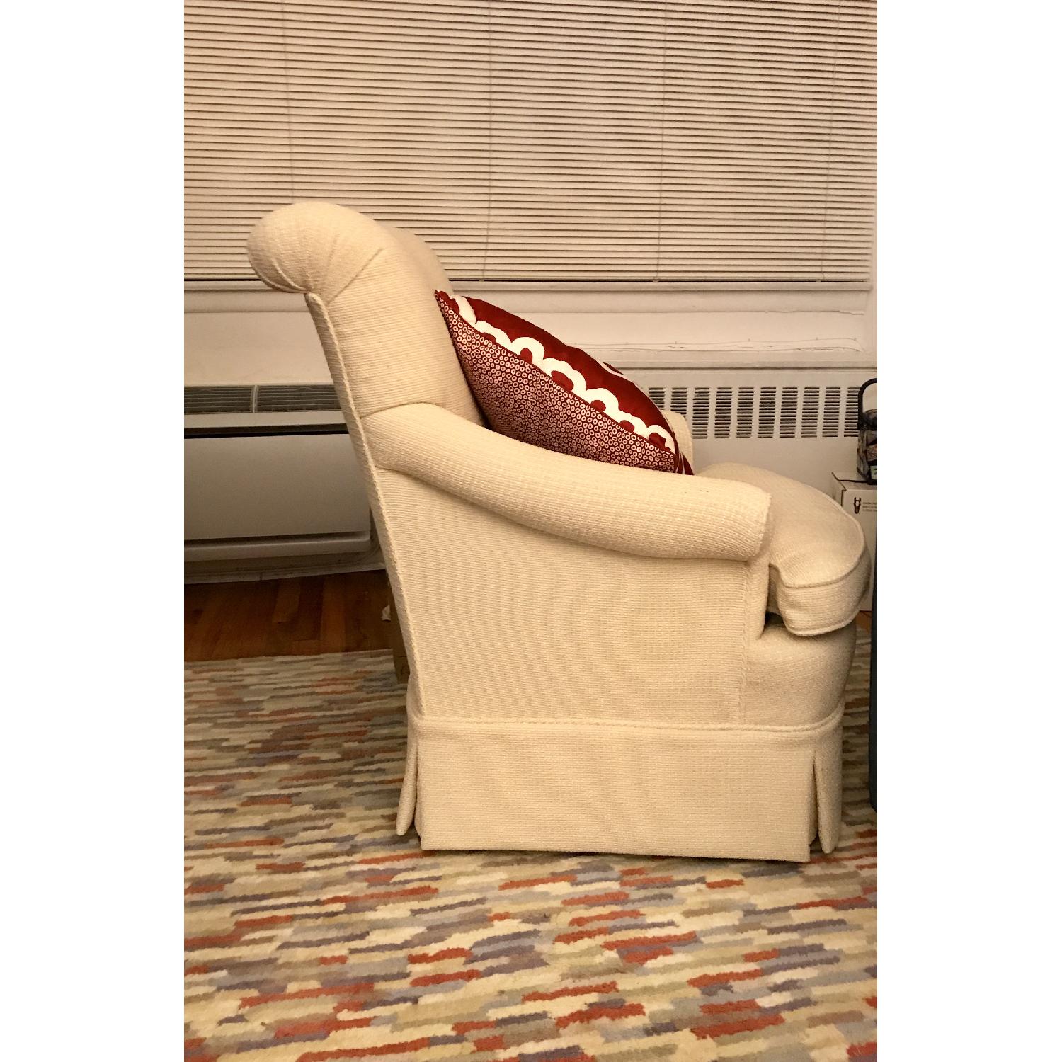 Neutral Fabric Accent Chair - image-2