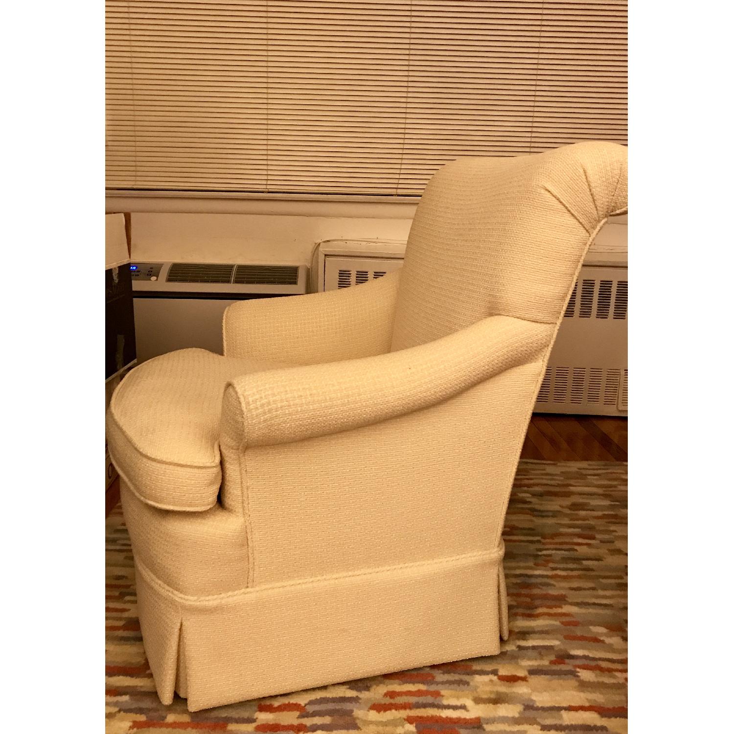 Neutral Fabric Accent Chair - image-3