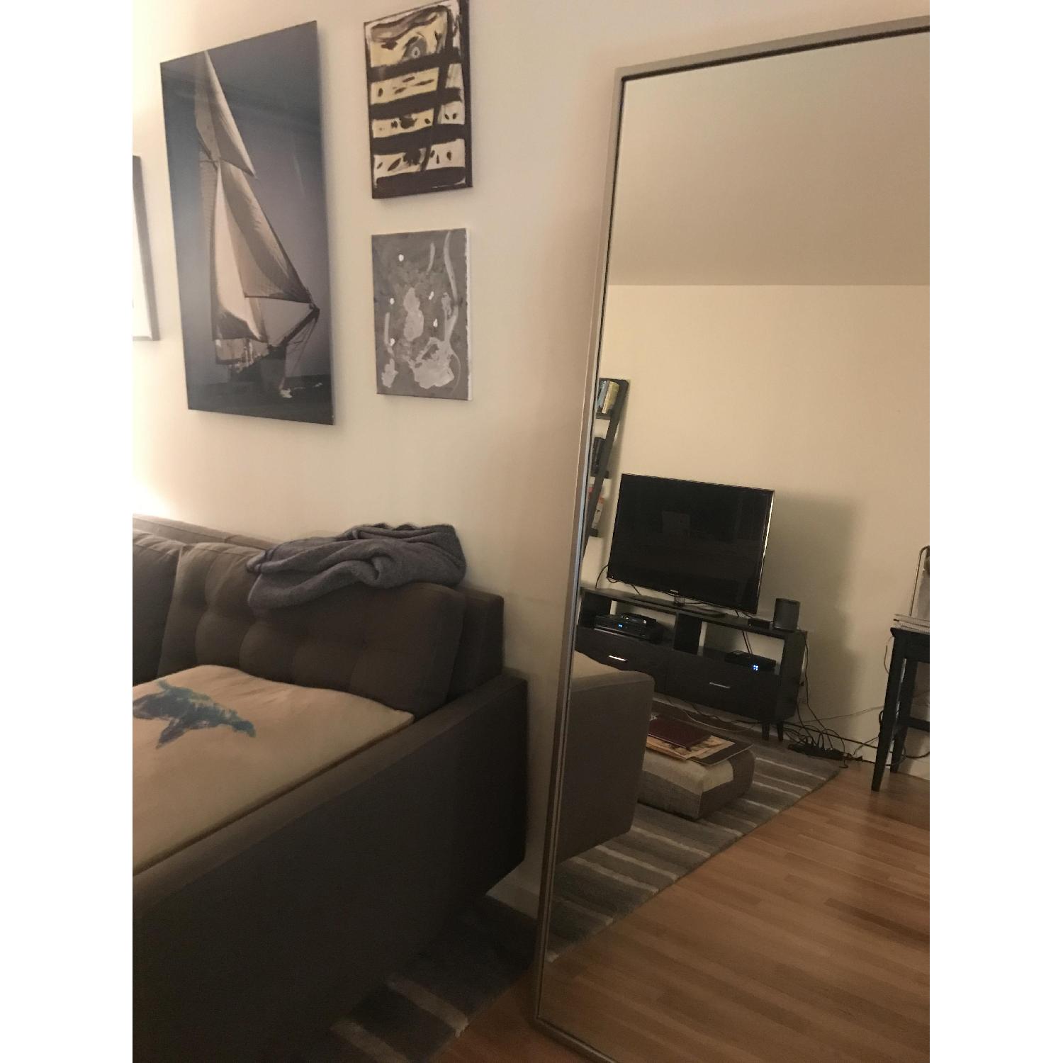 West Elm Metal Framed Floor Mirror - image-6