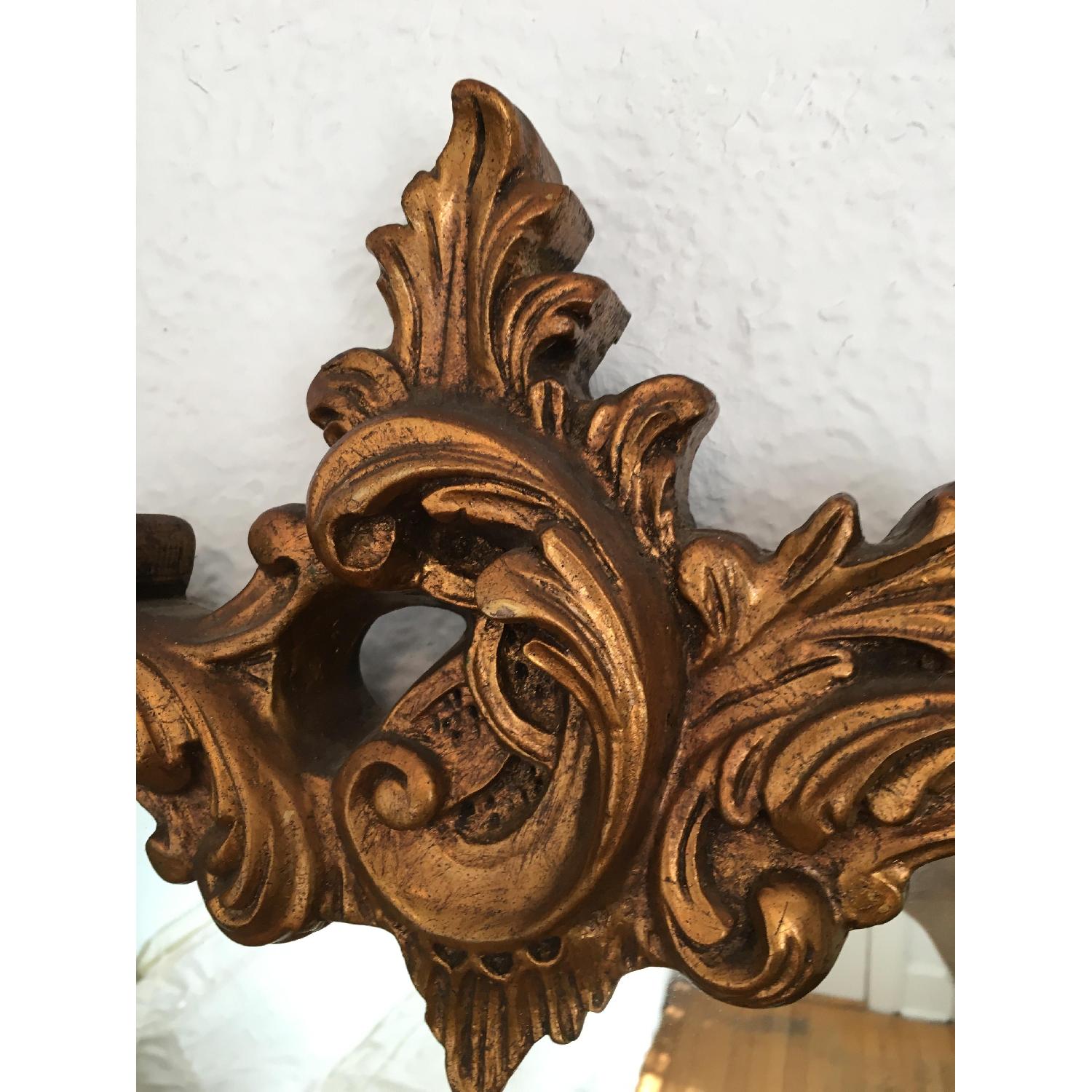 Hollywood Regency Vintage Gold Gilt Mirror - image-3