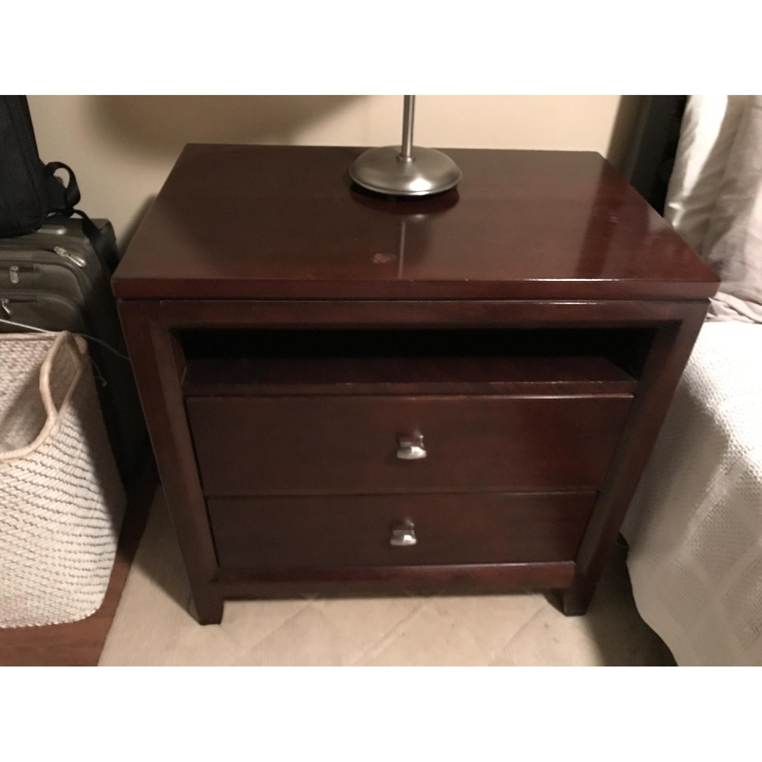 Pottery Barn 2 Drawer Nightstand - image-1