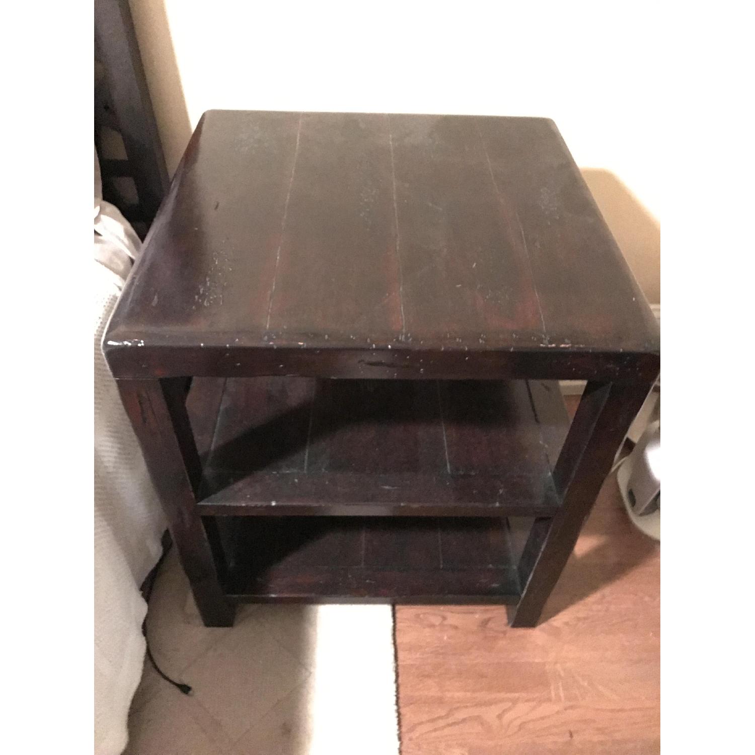 Dark Brown Side Table - image-1