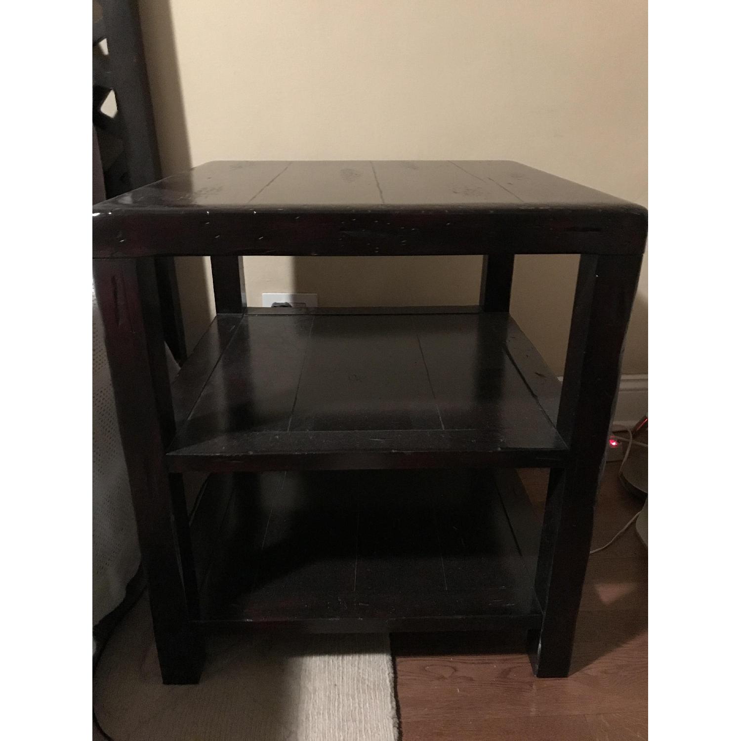 Dark Brown Side Table - image-2