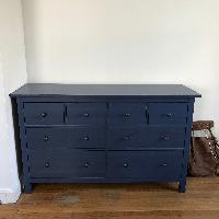 Ikea Hemnes 8-Drawer Dresser in Blue Stain - AptDeco Ikea Hemnes 8-Drawer Dresser in Blue Stain - AptDeco