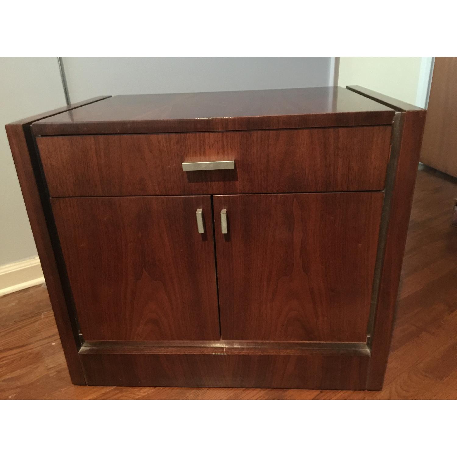 Wood Nightstand - image-2