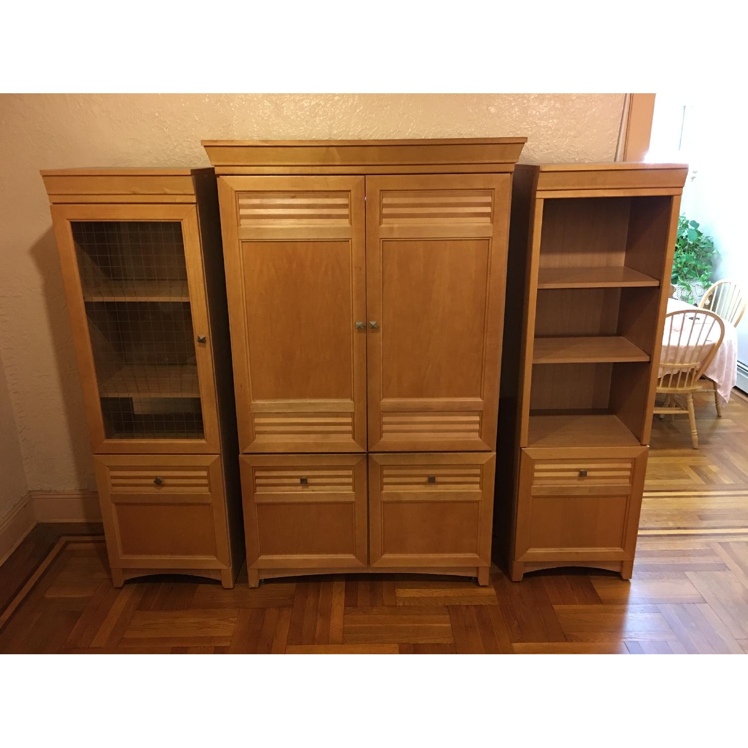Wood TV Storage/Armoire - image-1
