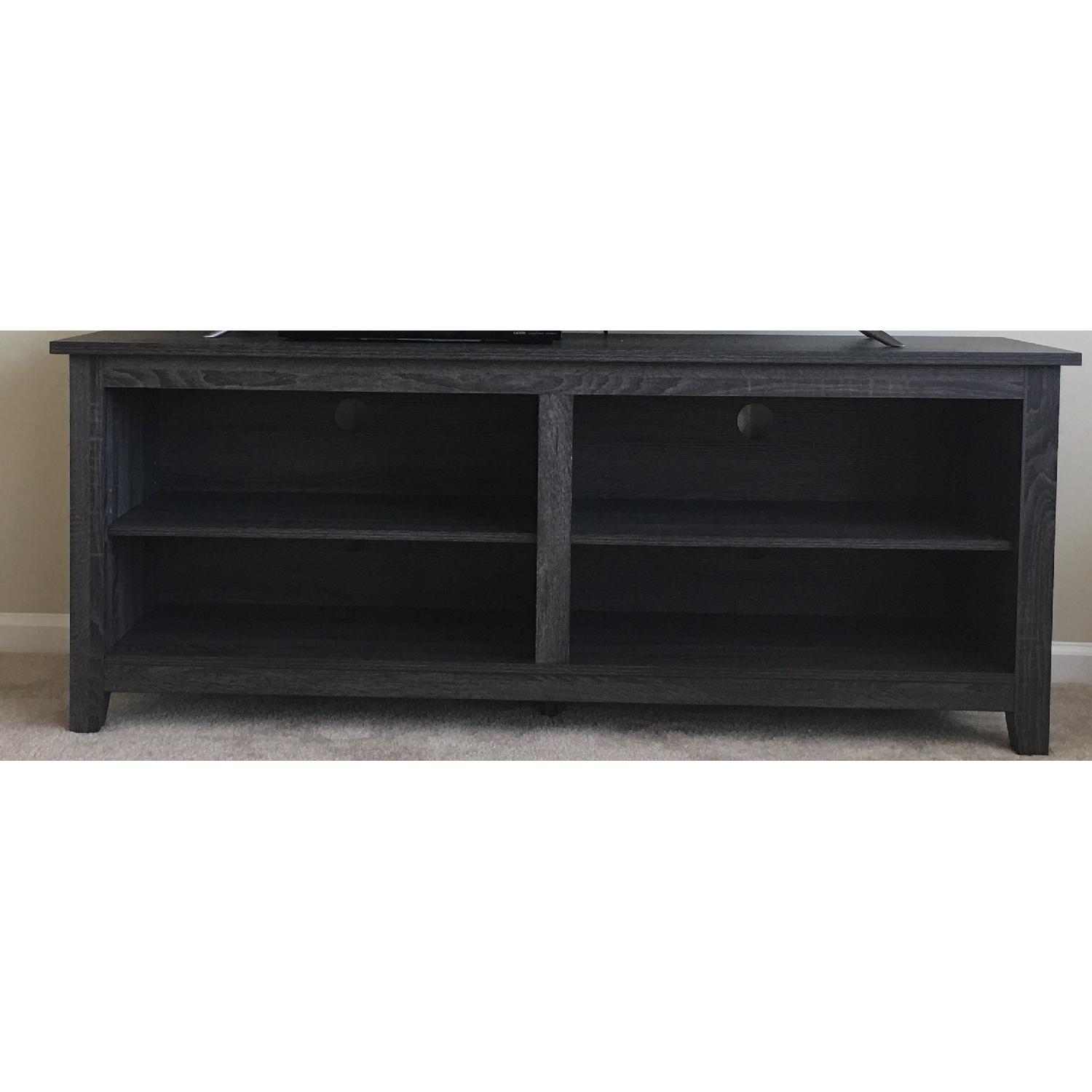 Walker Edison Wood TV Media Console in Charcoal - image-1