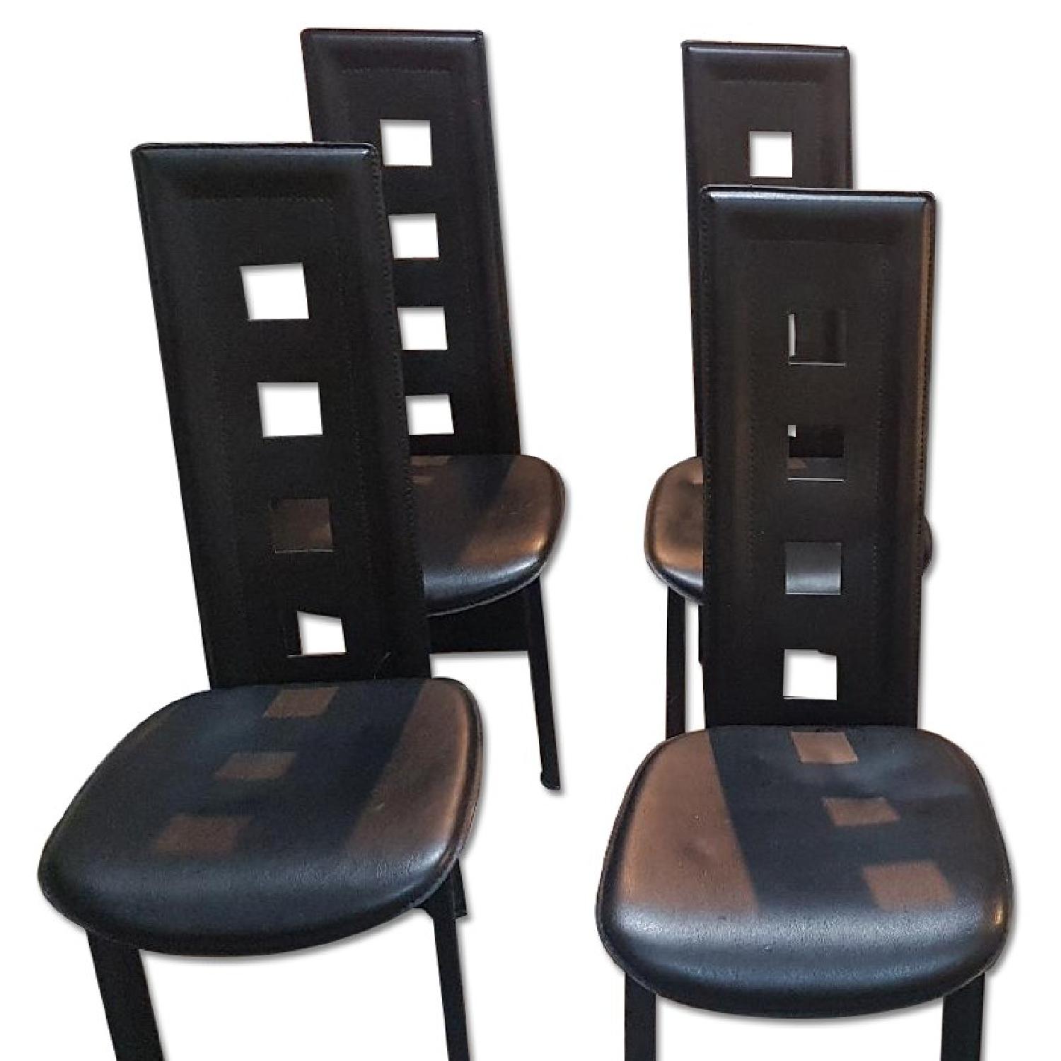 Modern Line Furniture Glass Dining Table w/ 4 Chairs - image-4