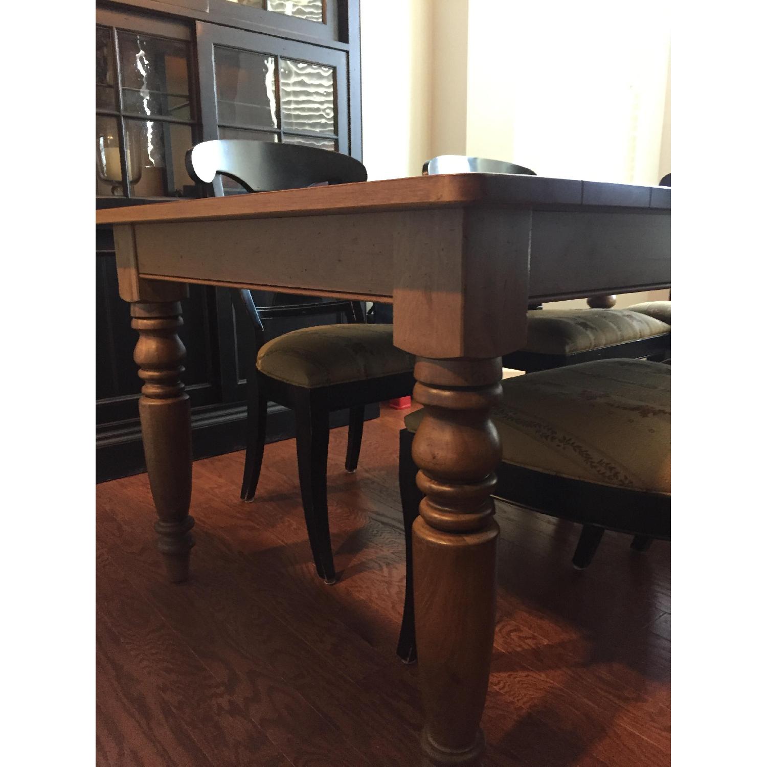 Ethan Allen Extendable Dining Table w/ 8 Chairs - image-2