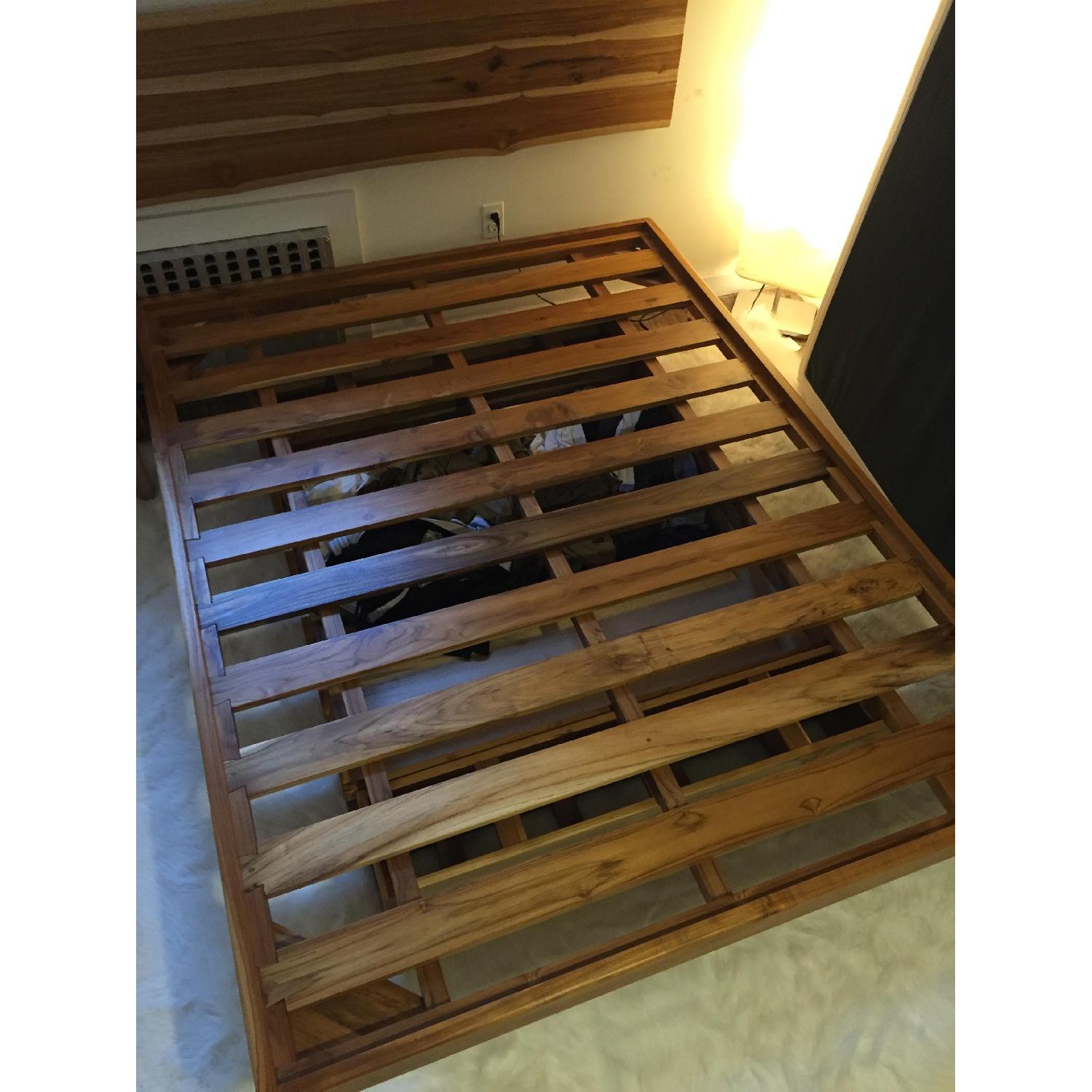 From The Source Wood Floating Bed w/ Headboard - image-4