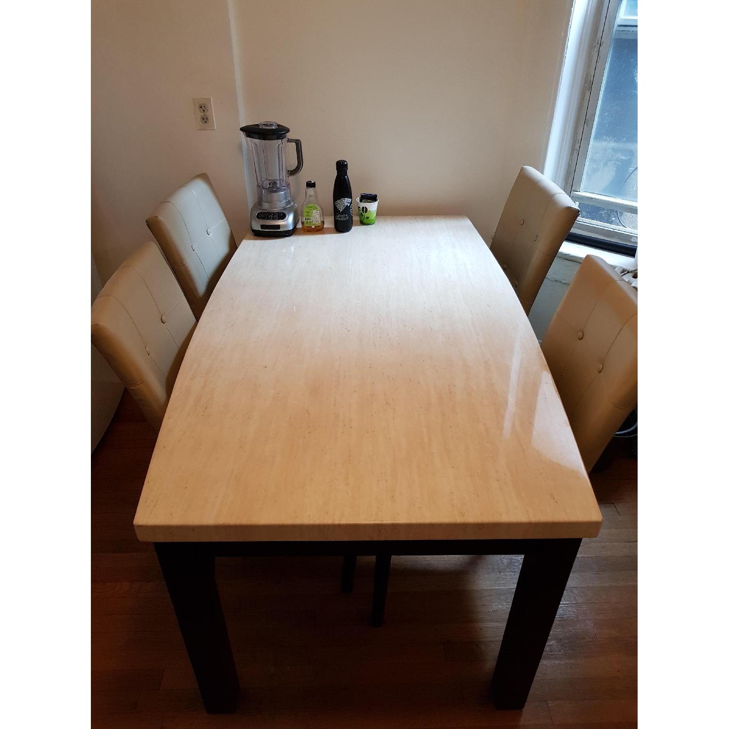 Rooms To Go Kolby White 5-Piece Dining Set - image-2