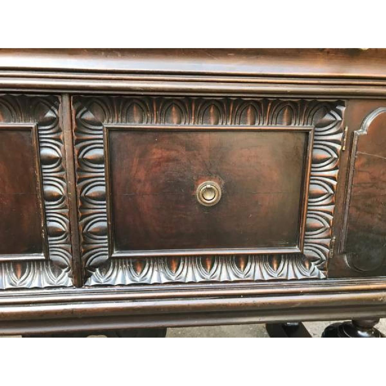 Vintage Carved Wood Sideboard - image-3