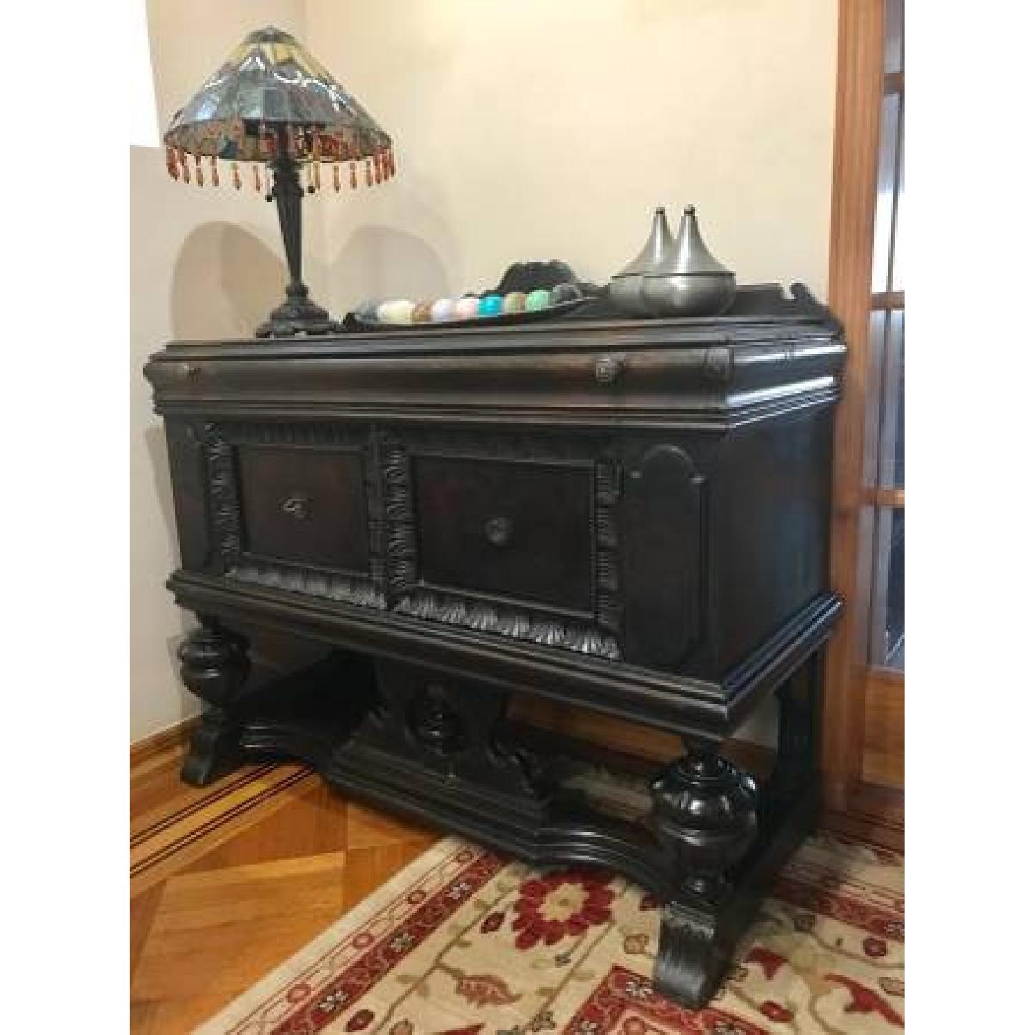 Vintage Carved Wood Sideboard - image-6