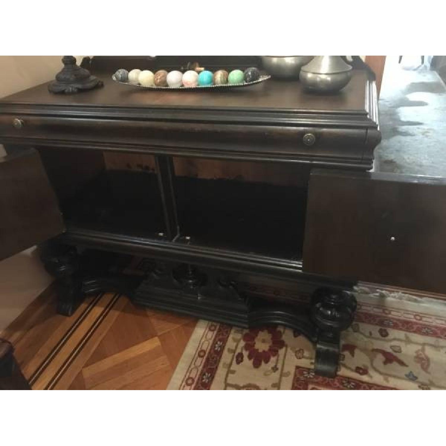 Vintage Carved Wood Sideboard - image-9