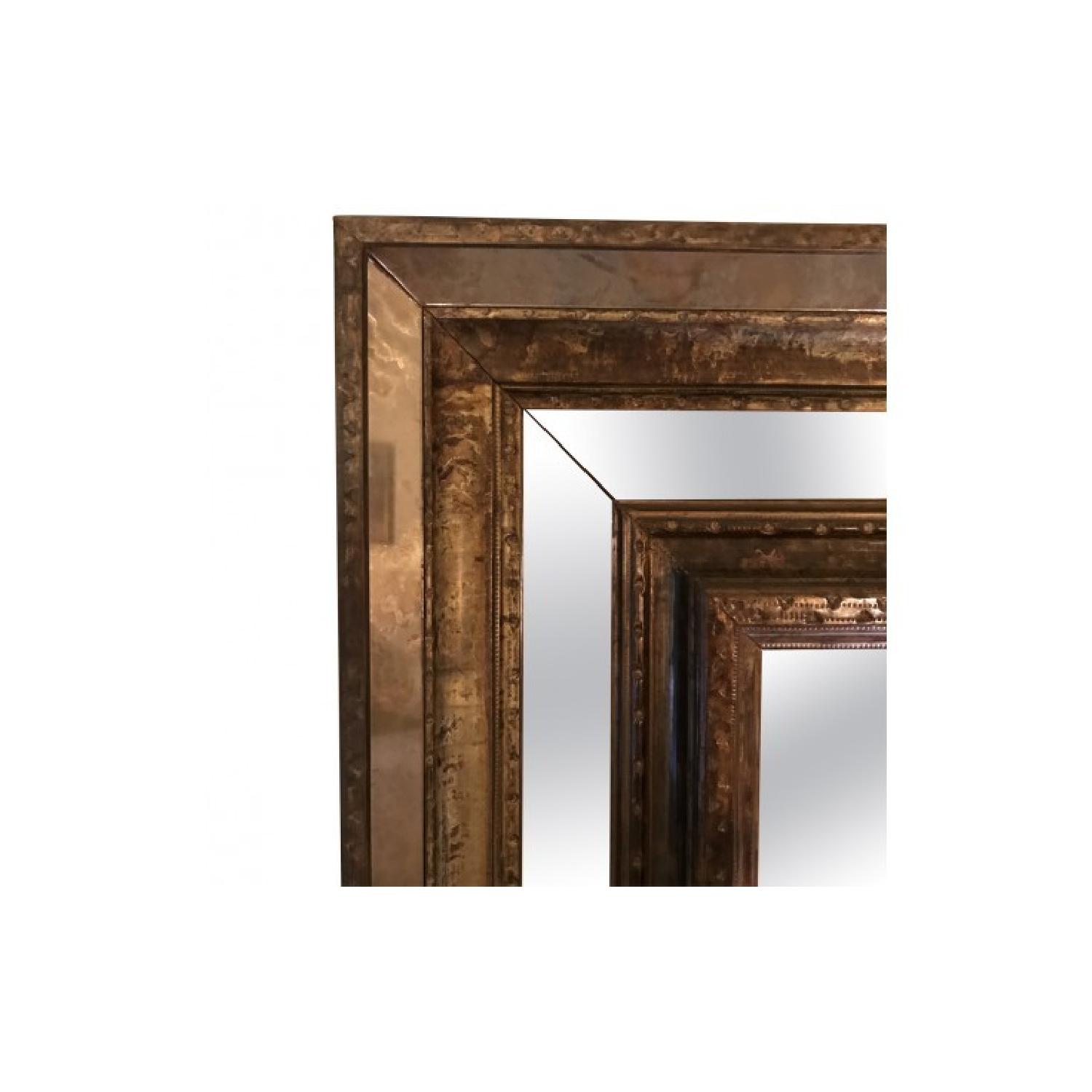 Hammered Brass Mirror - image-1