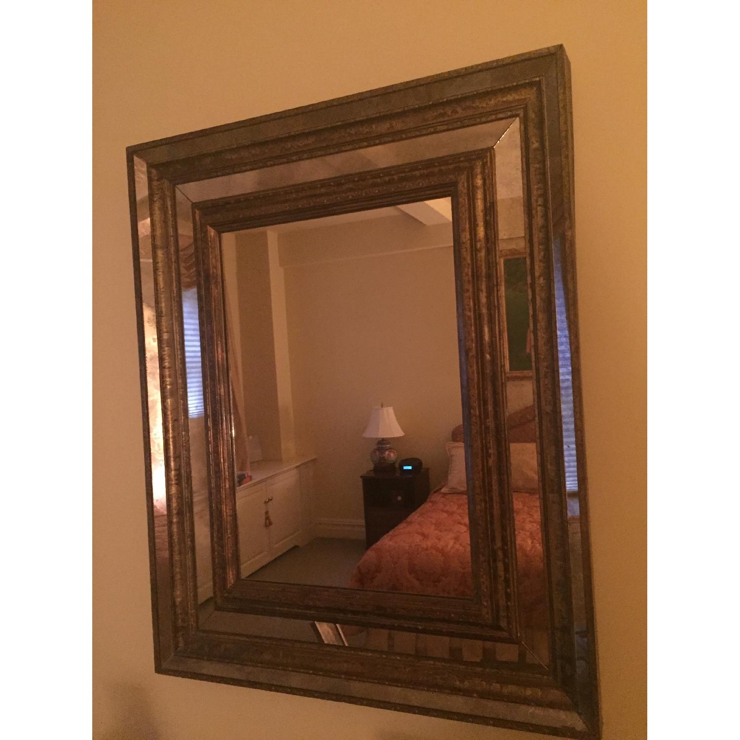 Hammered Brass Mirror - image-3