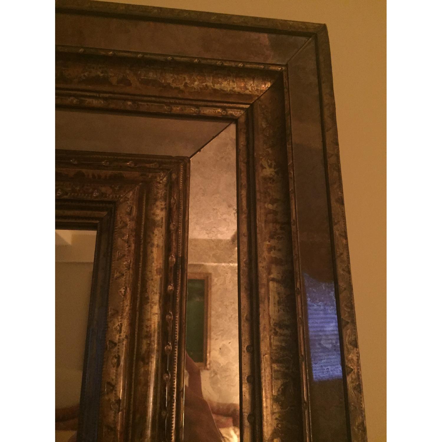 Hammered Brass Mirror - image-4