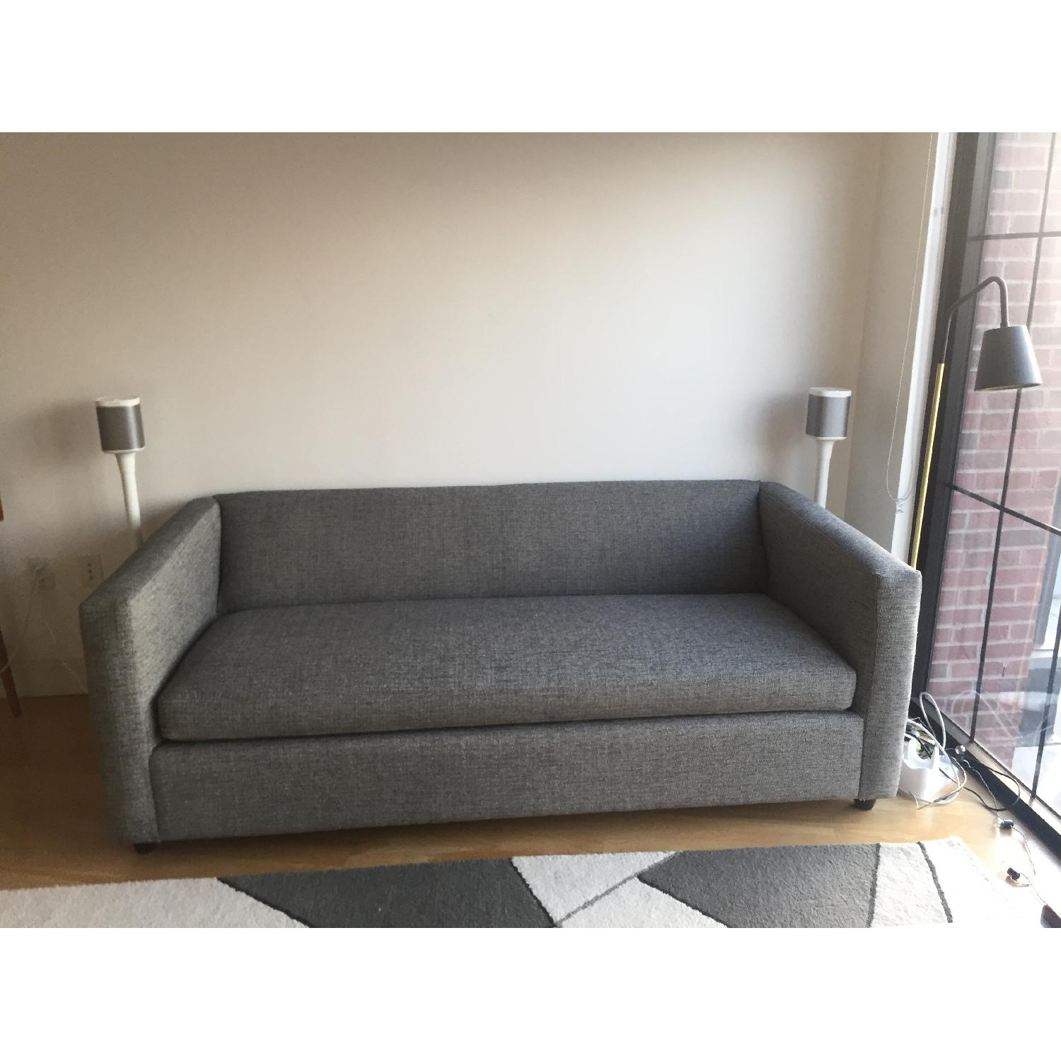 CB2 Movie Salt & Pepper Queen Sleeper Sofa - image-1