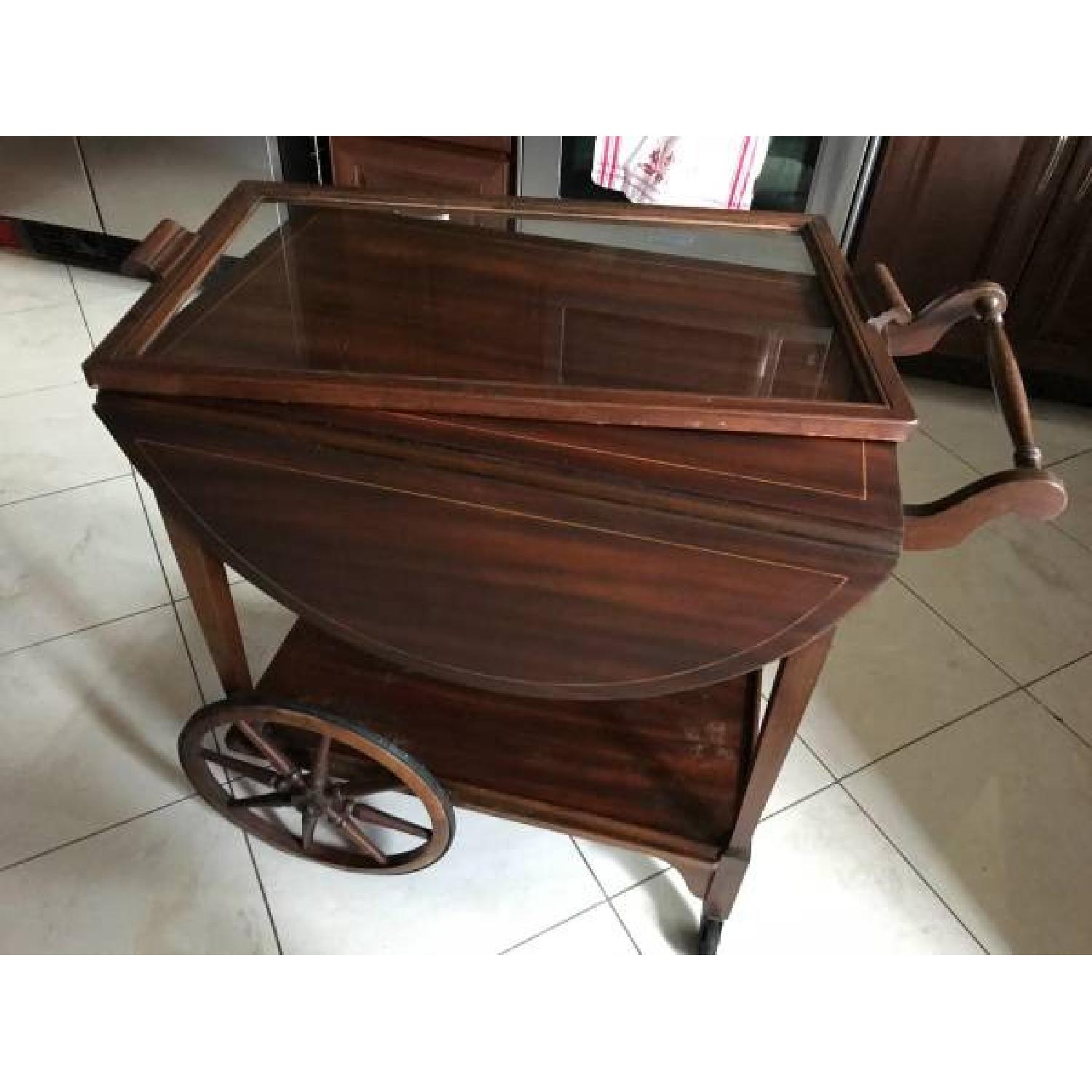 Vintage Paalman Drop-Leaf Tea/Bar Cart - image-3