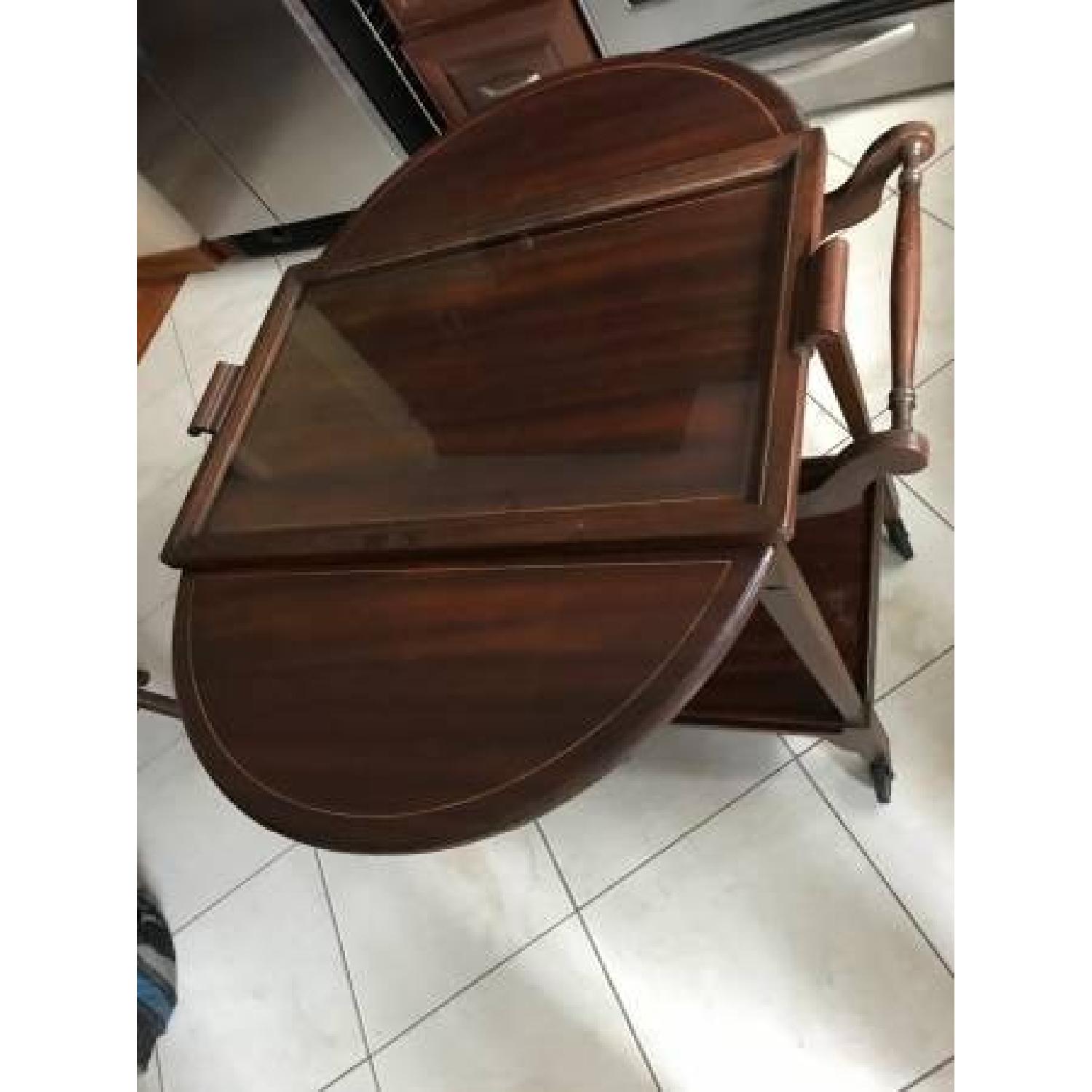 Vintage Paalman Drop-Leaf Tea/Bar Cart - image-4