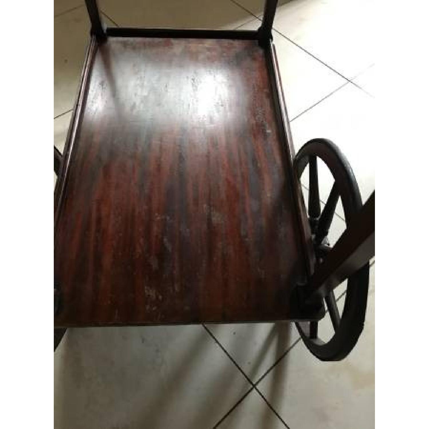 Vintage Paalman Drop-Leaf Tea/Bar Cart - image-7