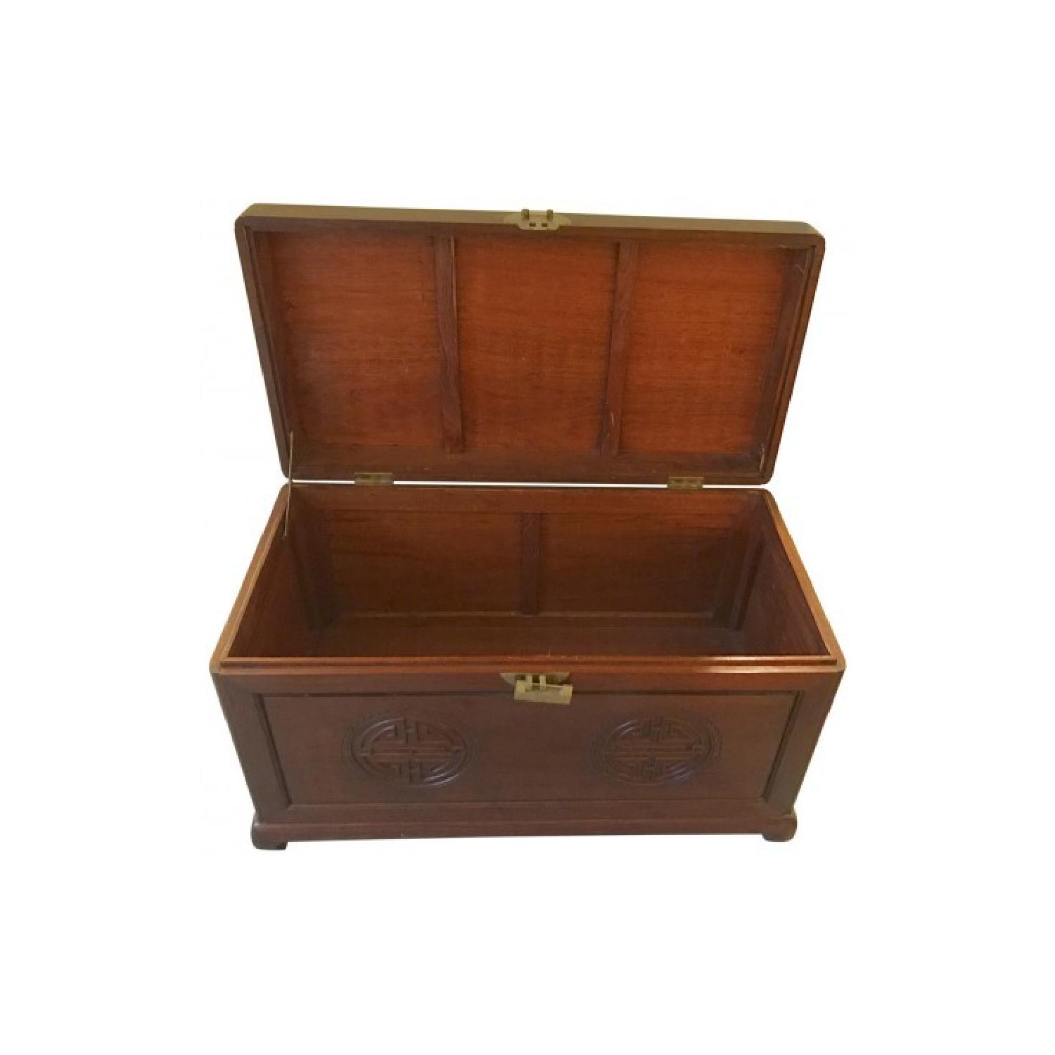 Vintage Chinese Rosewood Chest - image-1