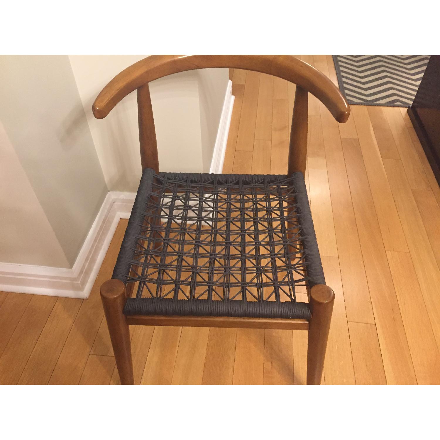 West Elm Acorn & Charcoal Dining Chair - image-1