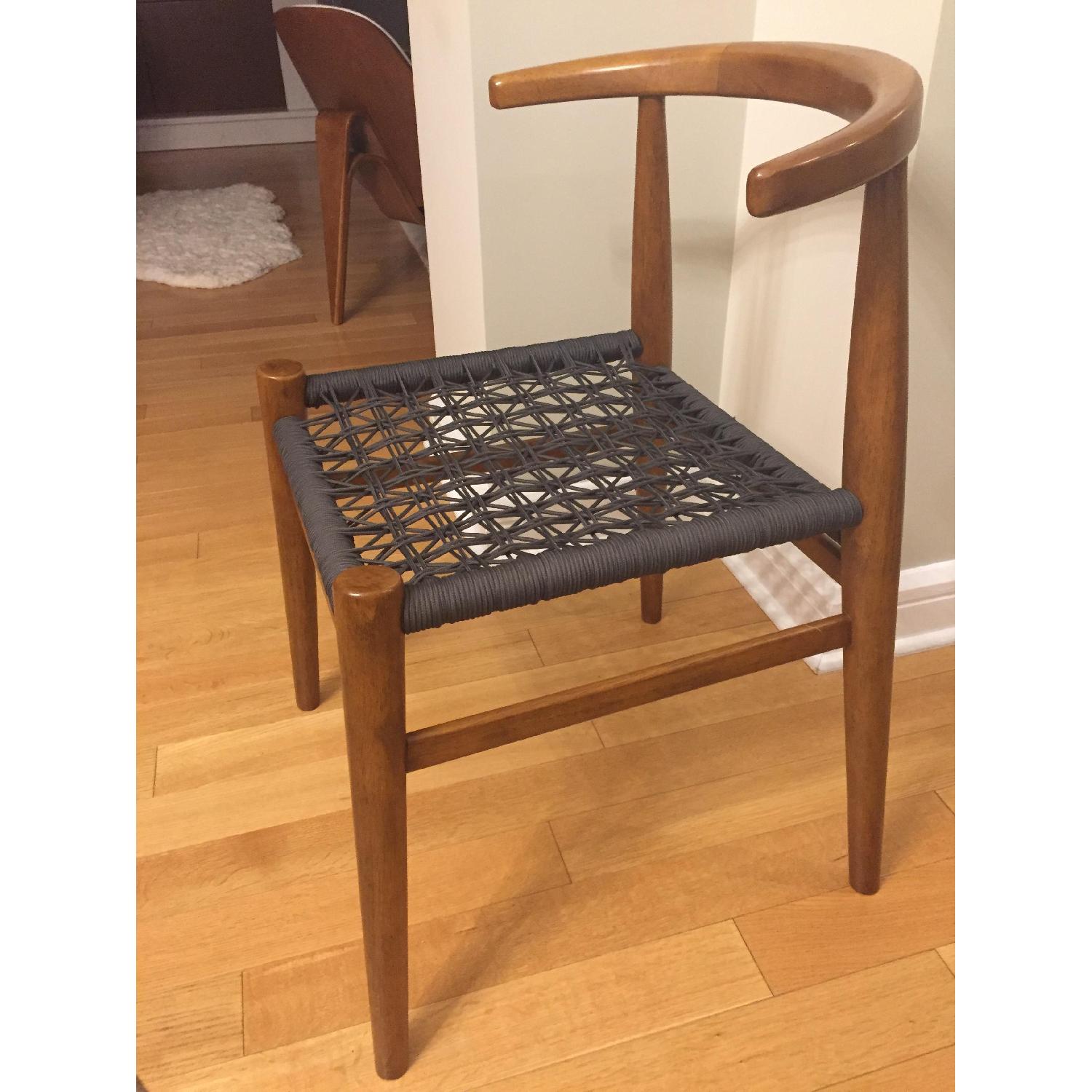 West Elm Acorn & Charcoal Dining Chair - image-2