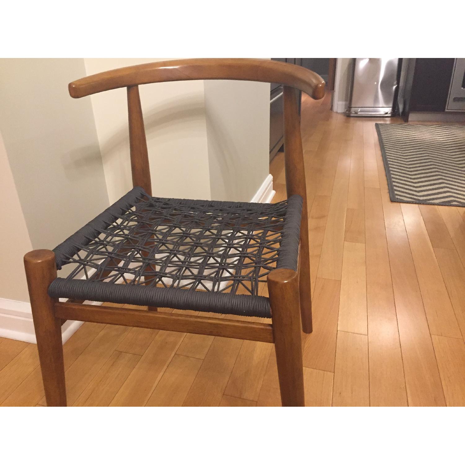 West Elm Acorn & Charcoal Dining Chair - image-3