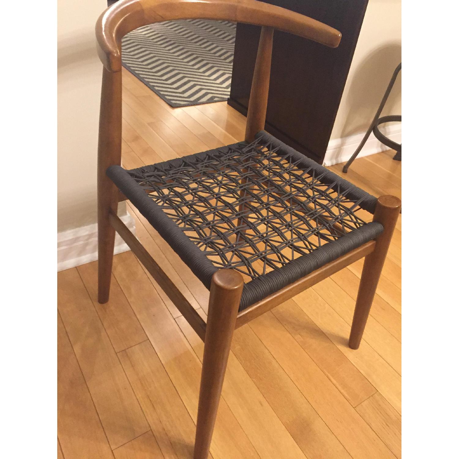 West Elm Acorn & Charcoal Dining Chair - image-4