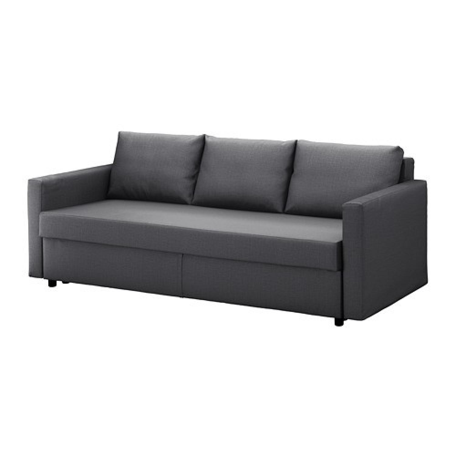 Ikea Dark Gray Sleeper Sofa - image-4
