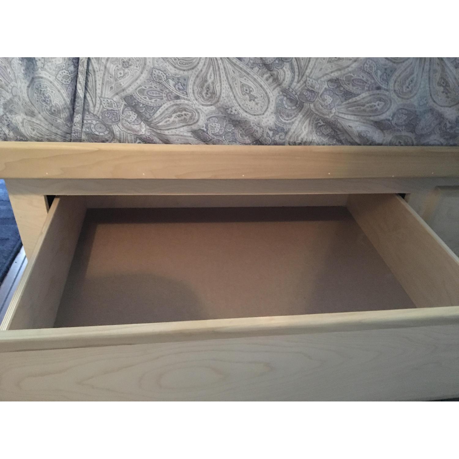 Custom Built Birch Wood Full Size 4-Drawer Storage Bed - image-2