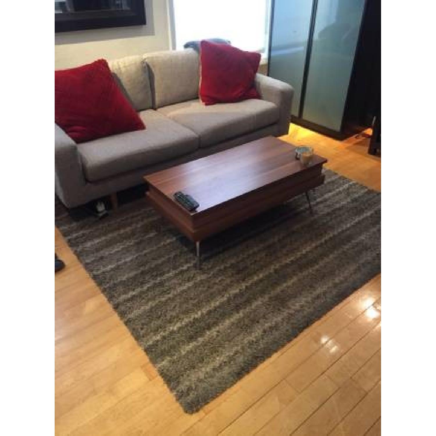 Crate & Barrel Grey Area Rug - image-1