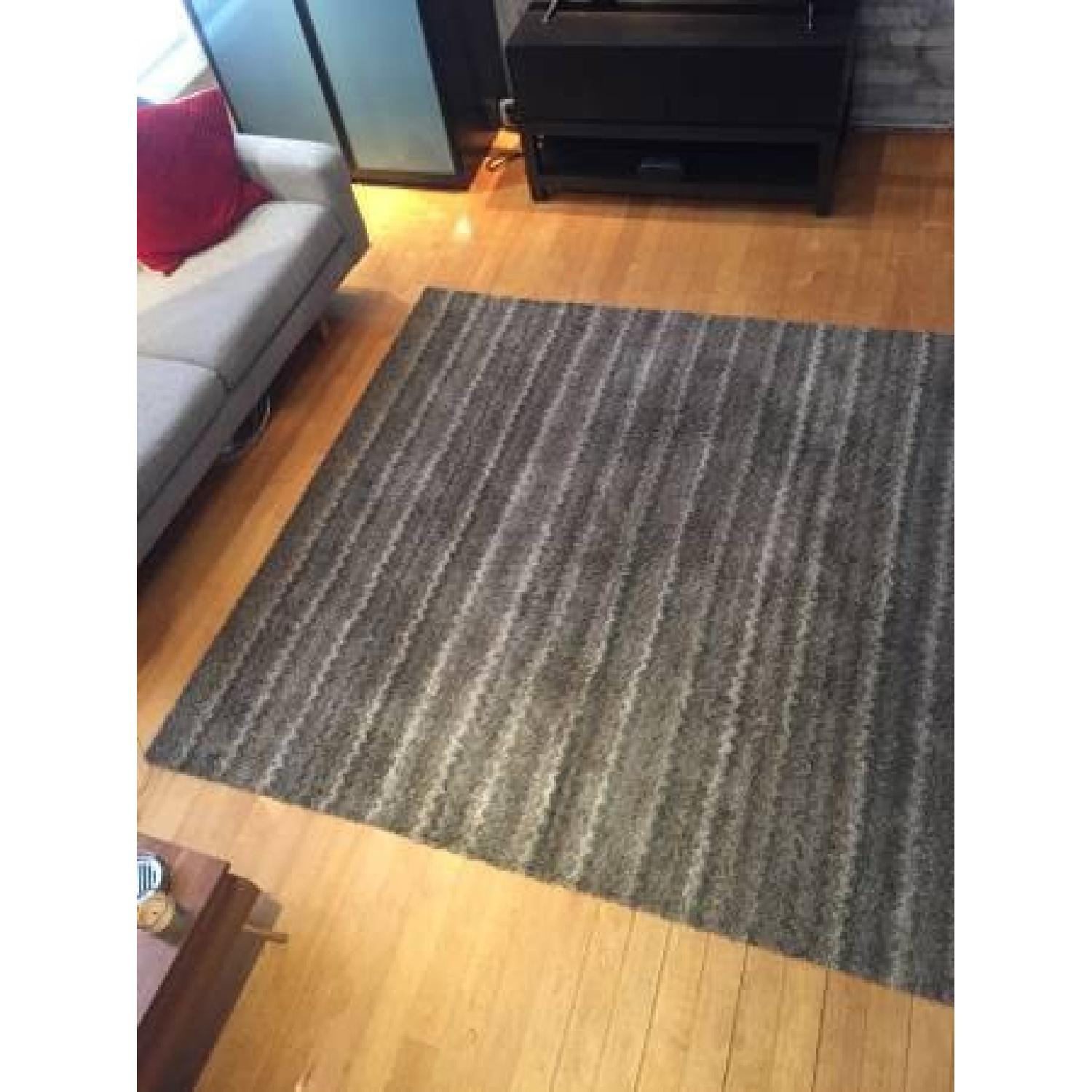 Crate & Barrel Grey Area Rug - image-3