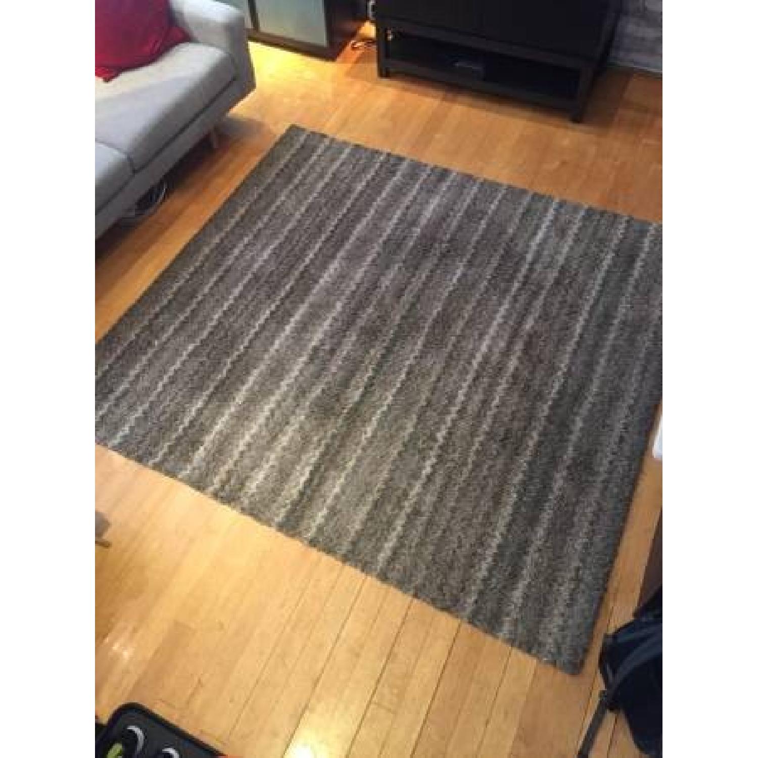 Crate & Barrel Grey Area Rug - image-6