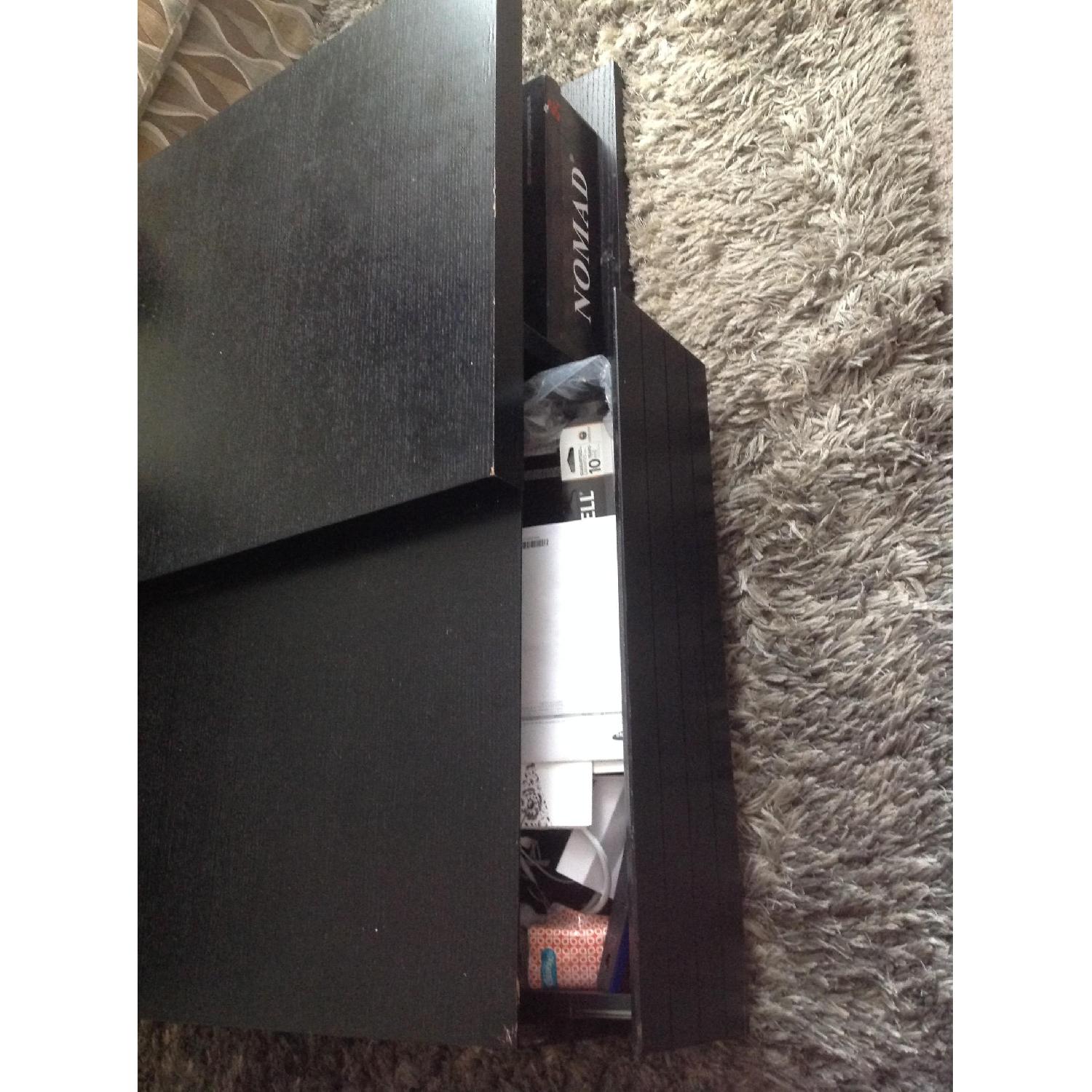 Black Coffee Table w/ Storage - image-5